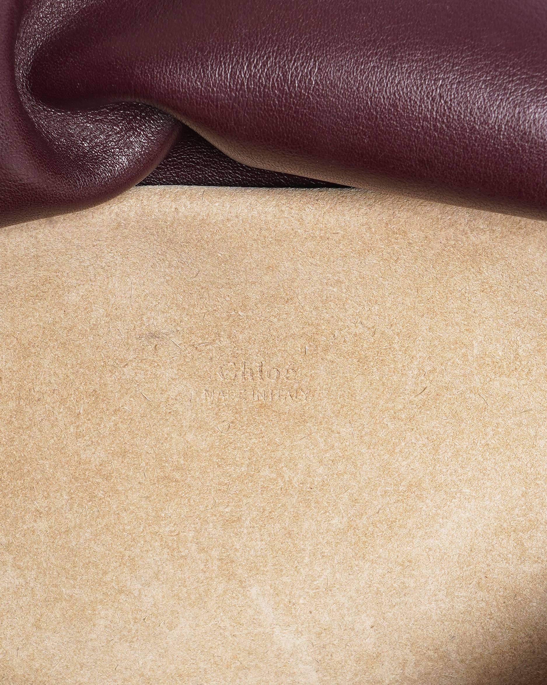 Chloé burgundy medium kurtis shoulder bag