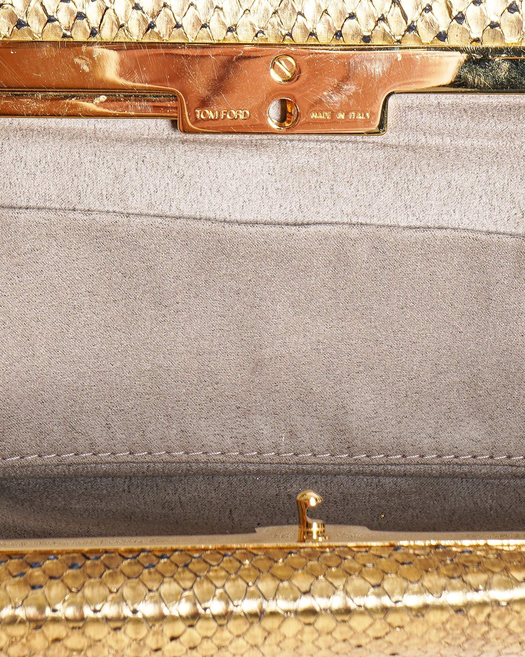 Tom Ford Python Leather Clutch Bag