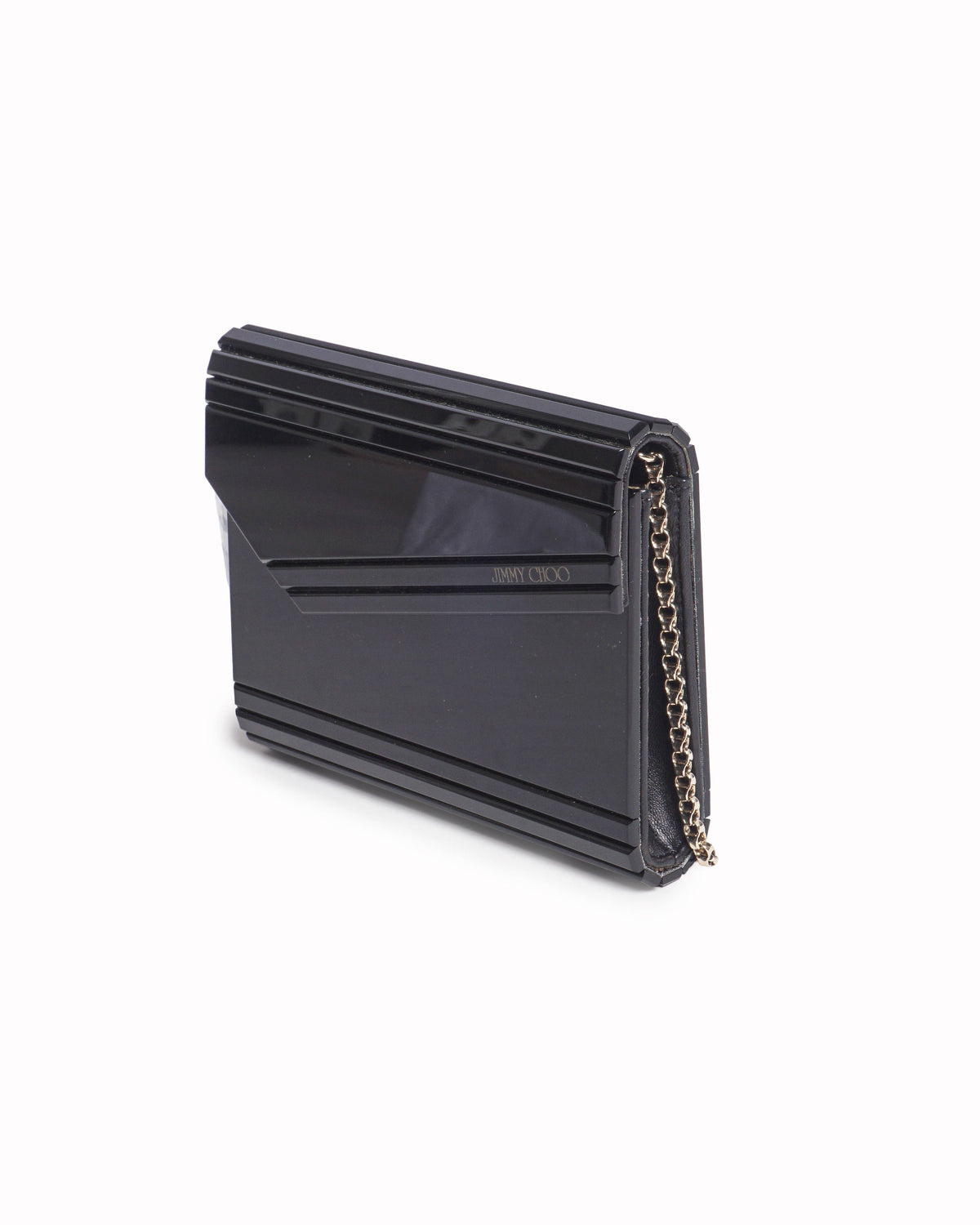 Jimmy Choo Candy Black Acrylic Clutch