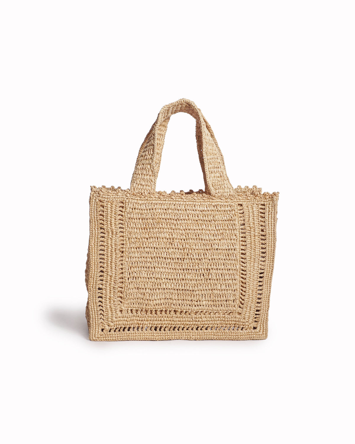 Zimmermann Floral Appliqué Natural Raffia Tote