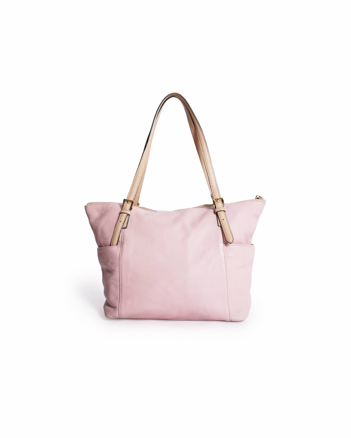 Michael Kors Pebbled Leather Pink Tote Bag
