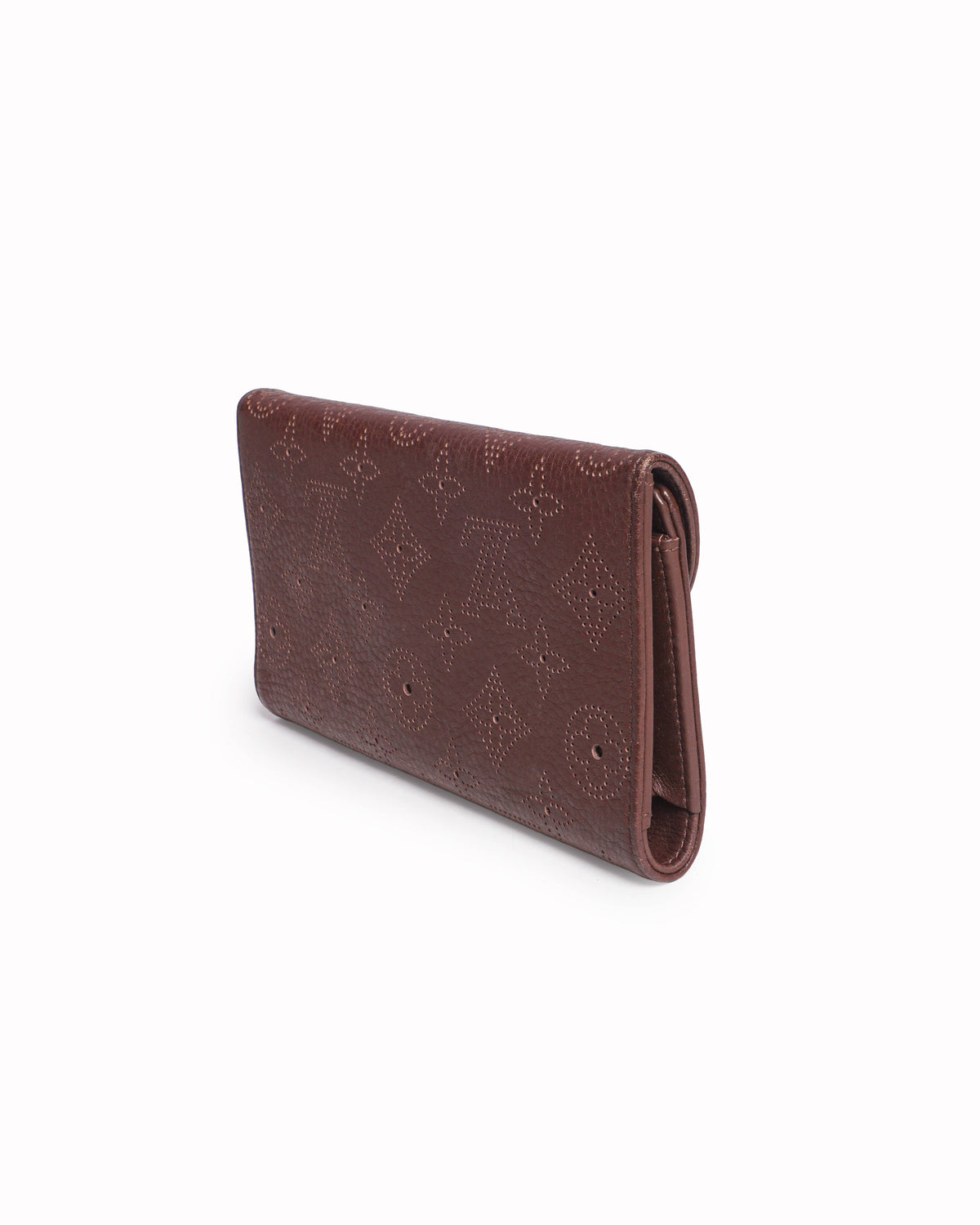 Louis Vuitton Brown Mahina Leather Portefeuille Amelia Long Wallet
