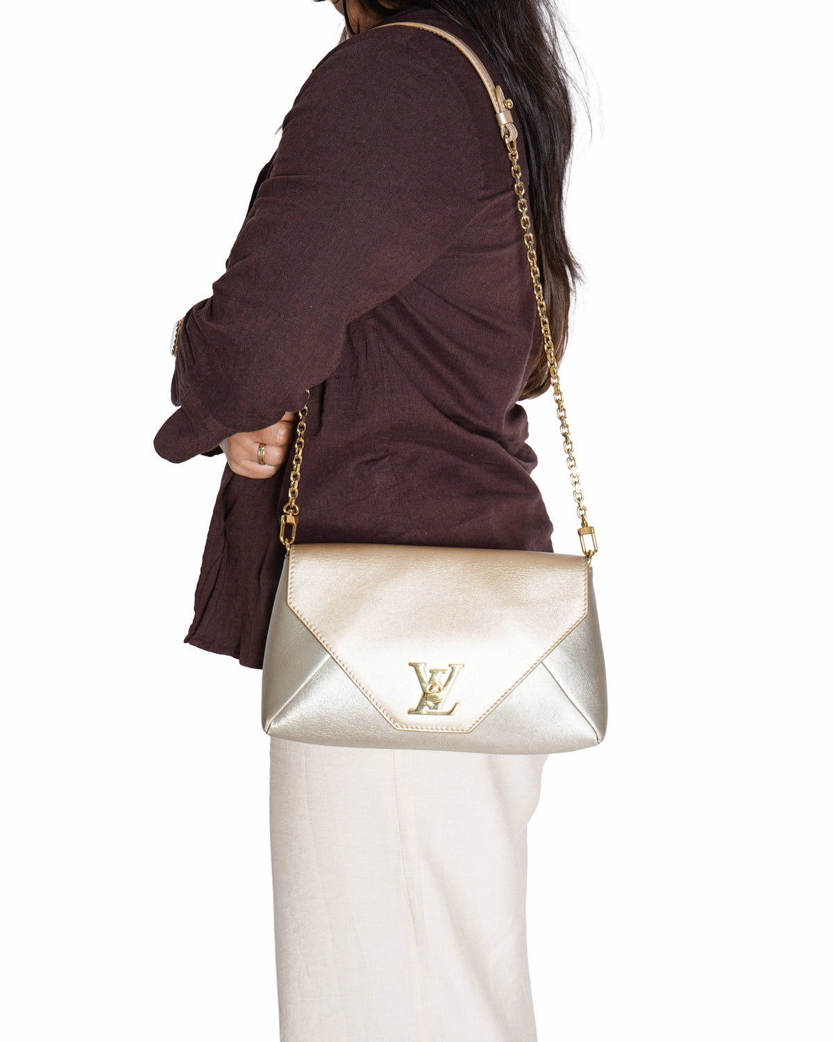 Louis Vuitton Calfskin Leather Love Note Shoulder Bag