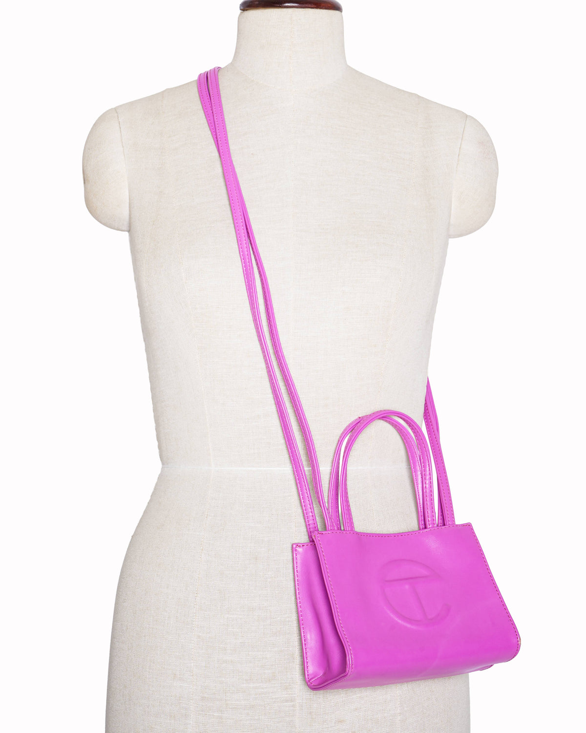 Telfar small Azalea Shopping Bag in Pink