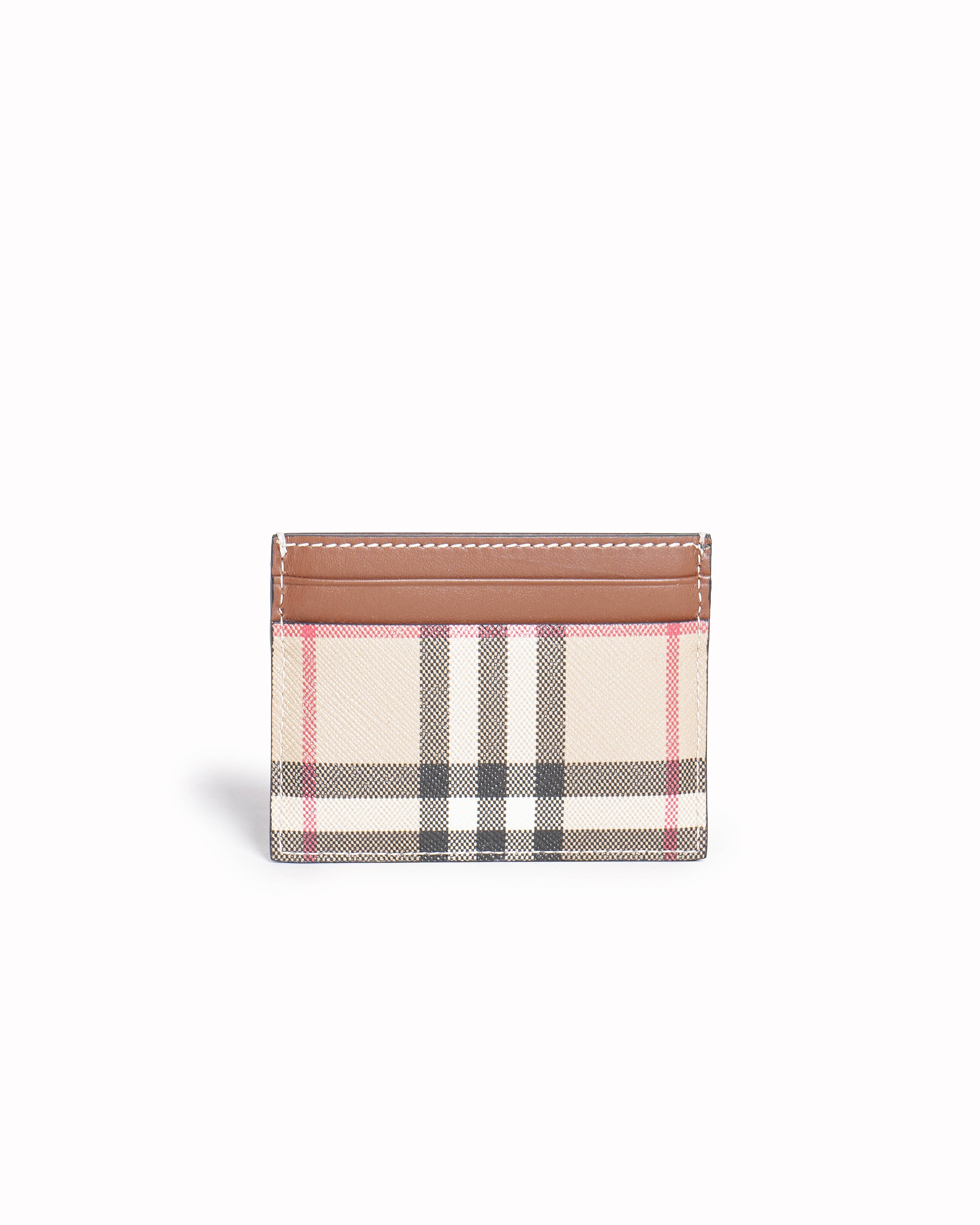 Burberry Vintage Check and Leather Card Case