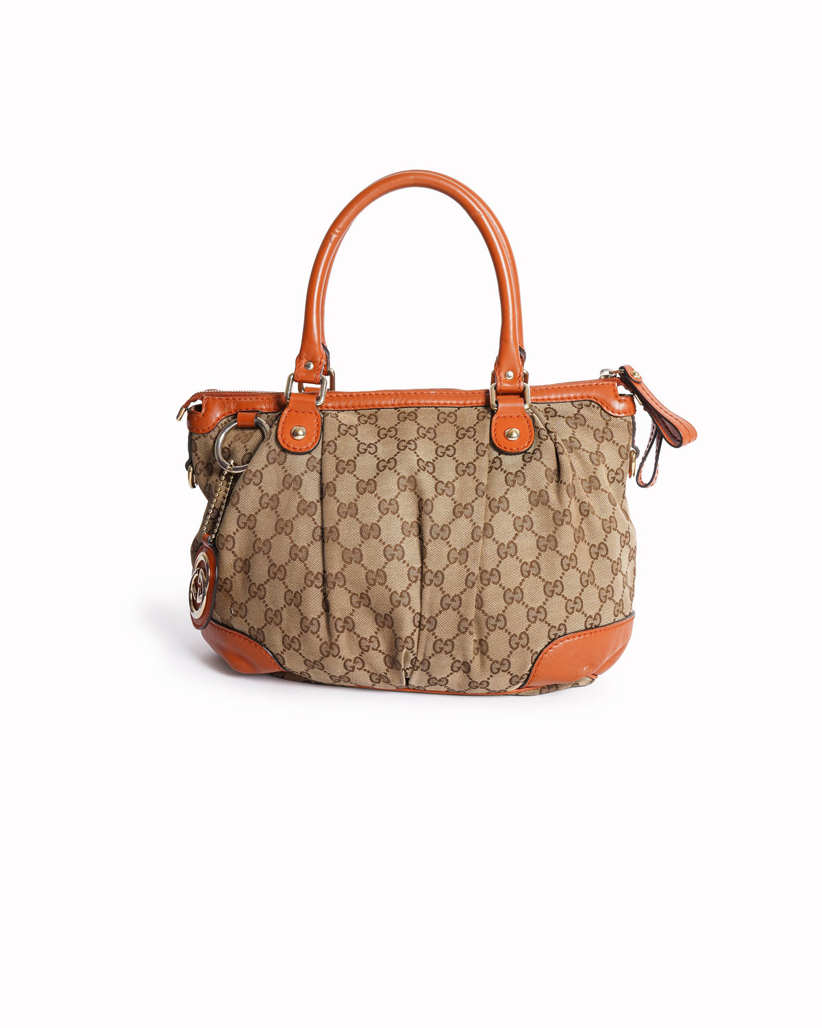 Gucci sukey top handle gg canvas satchel