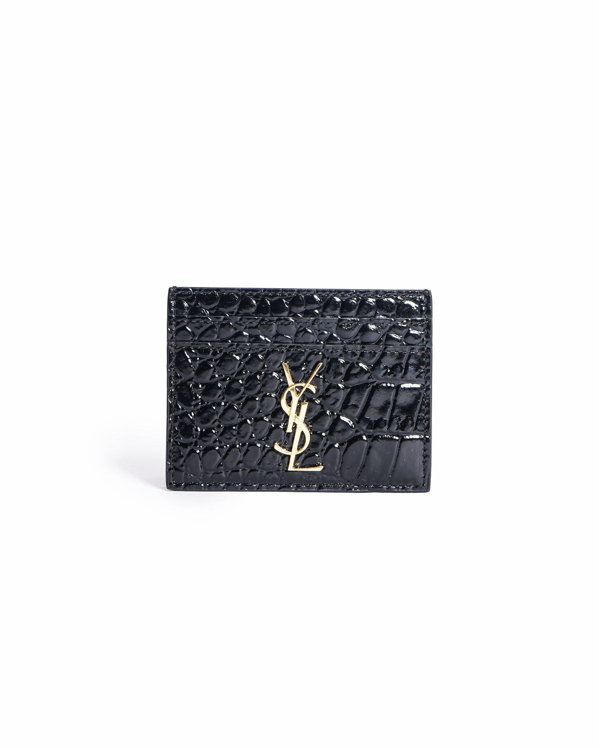 Saint Laurent Black Monogram Card Holder