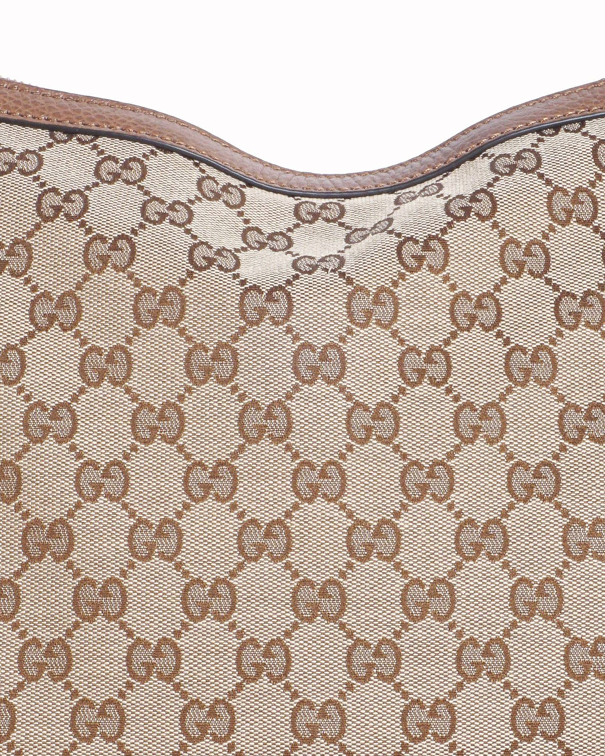 Gucci Beige GG Canvas & Leather Abbey Hobo Bag
