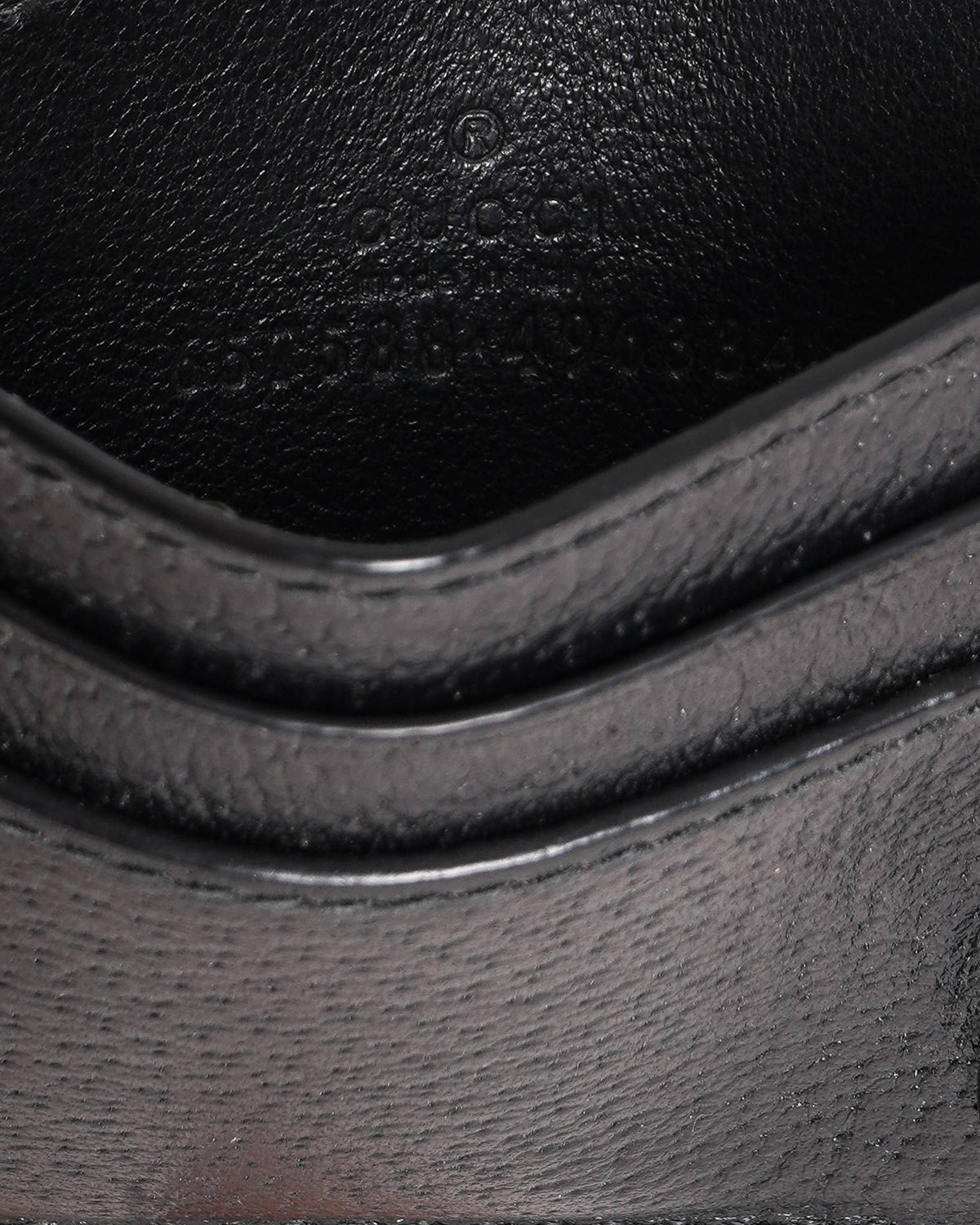 Gucci GG leather Card holder in black