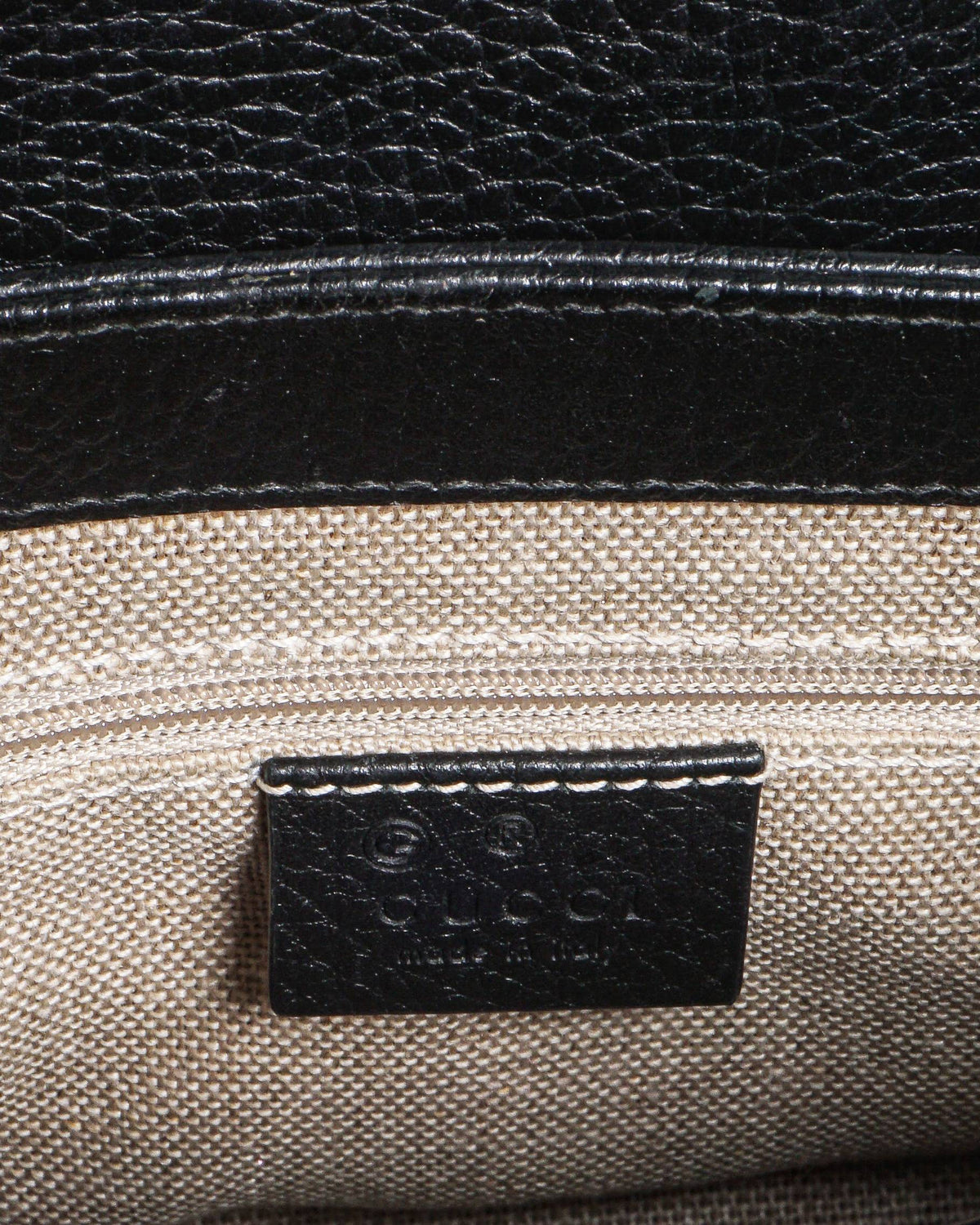 Gucci Black Small Interlocking G Flap Crossbody Bag