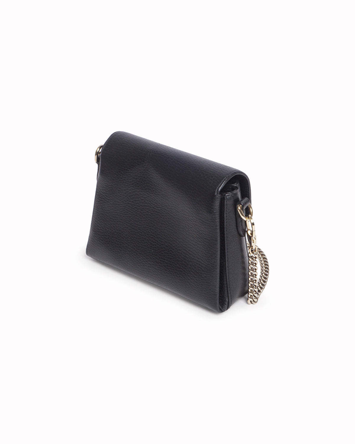 Gucci Black Small Interlocking G Flap Crossbody Bag