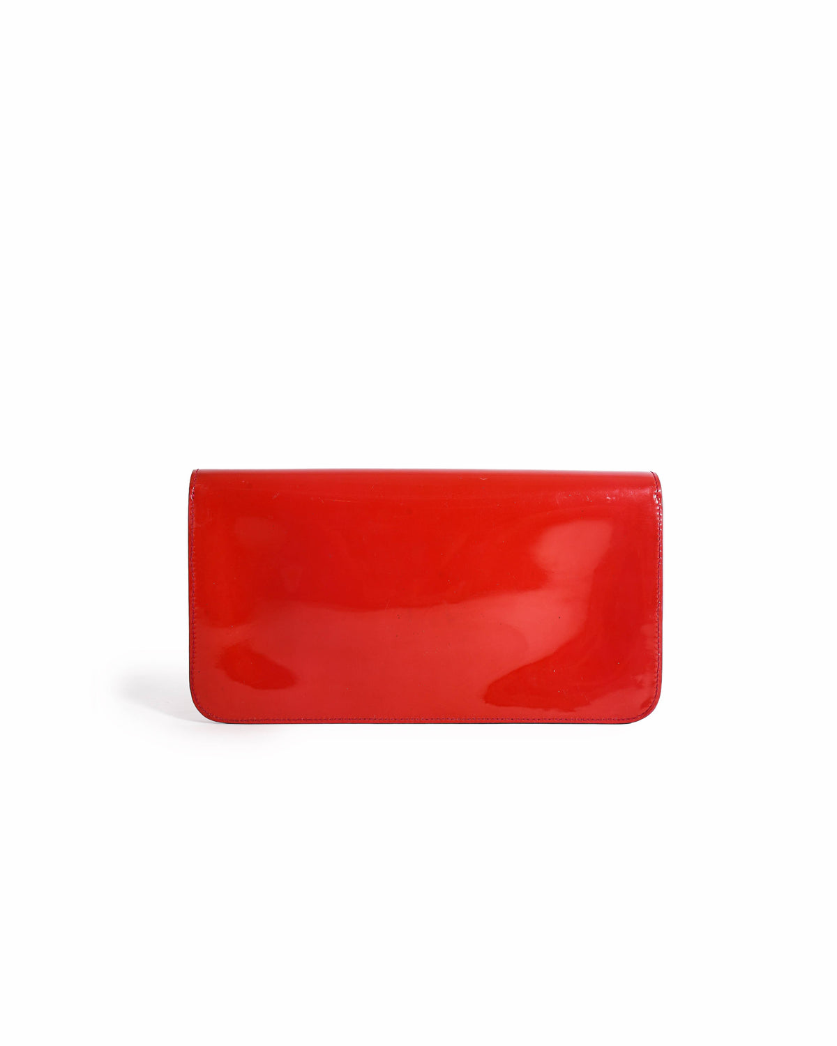 Gucci Horsebit Flap Clutch in Red Patent Leather
