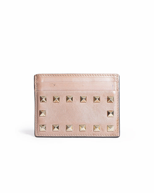 Valentino Garavani Leather Rockstud Cardholder