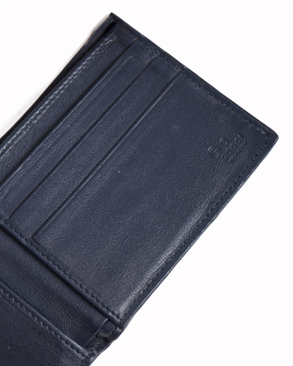 Gucci  Leather Microguccissima Bifold Wallet