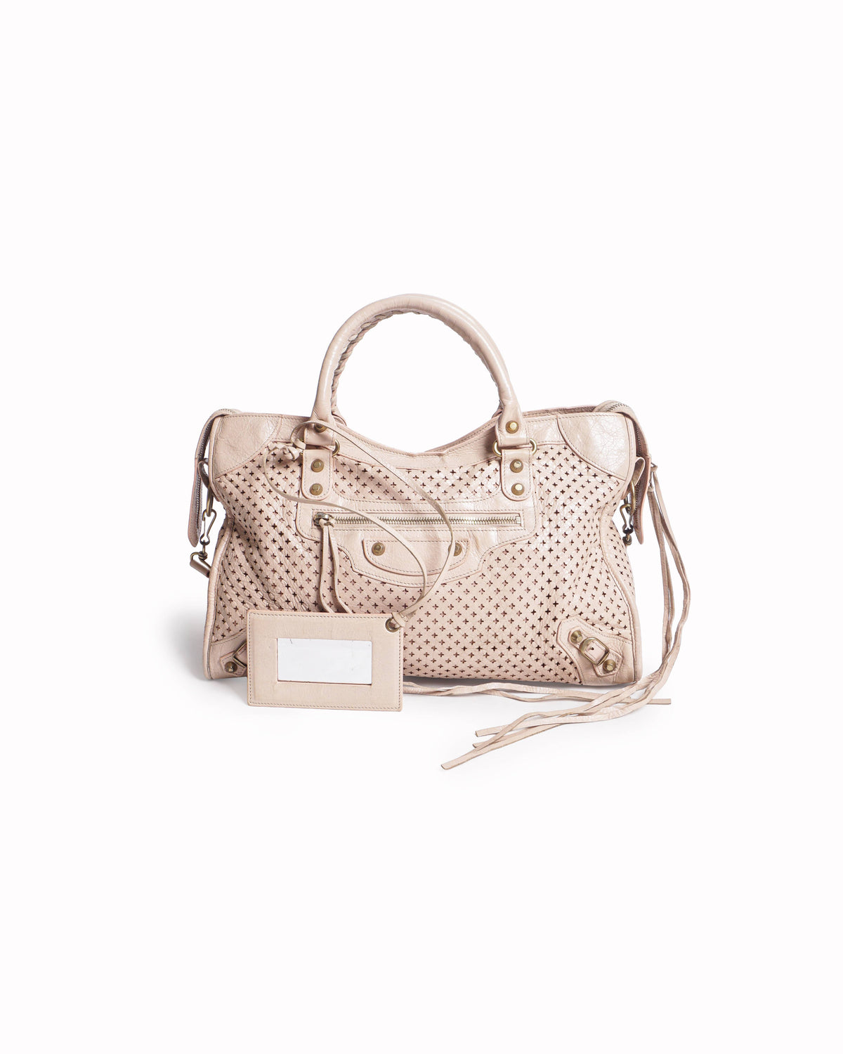 Balenciaga Perforated Leather Medium Classic City Bag