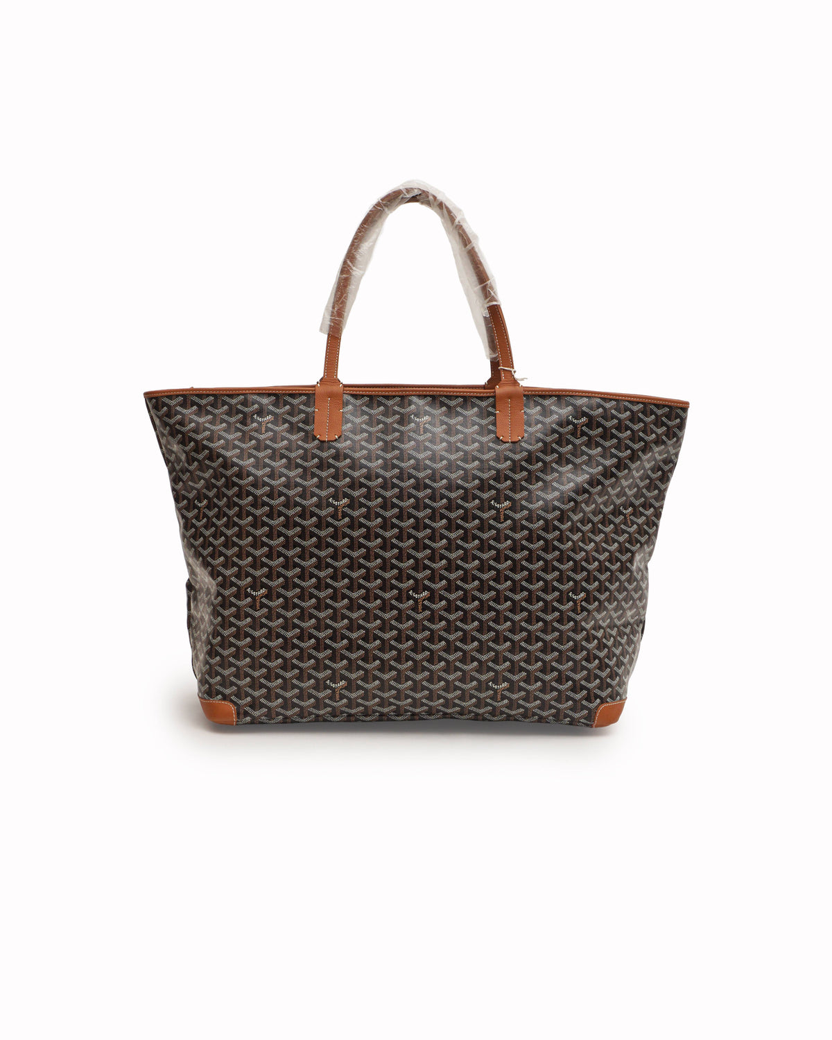 Goyard Artois GM Black Goyardine Canvas Tote Bag