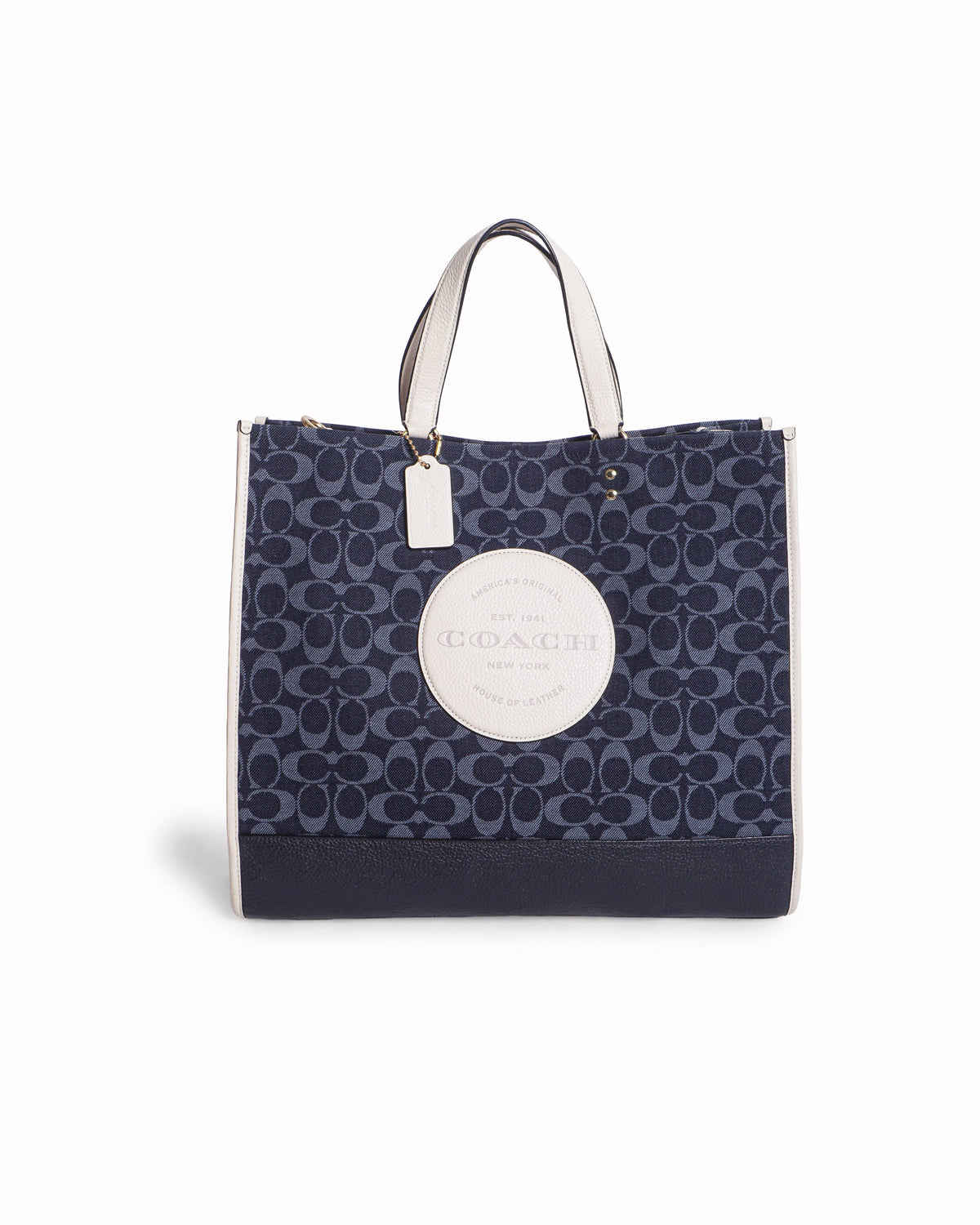 Coach Dempsey 40 Tote In Signature Denim Canvas