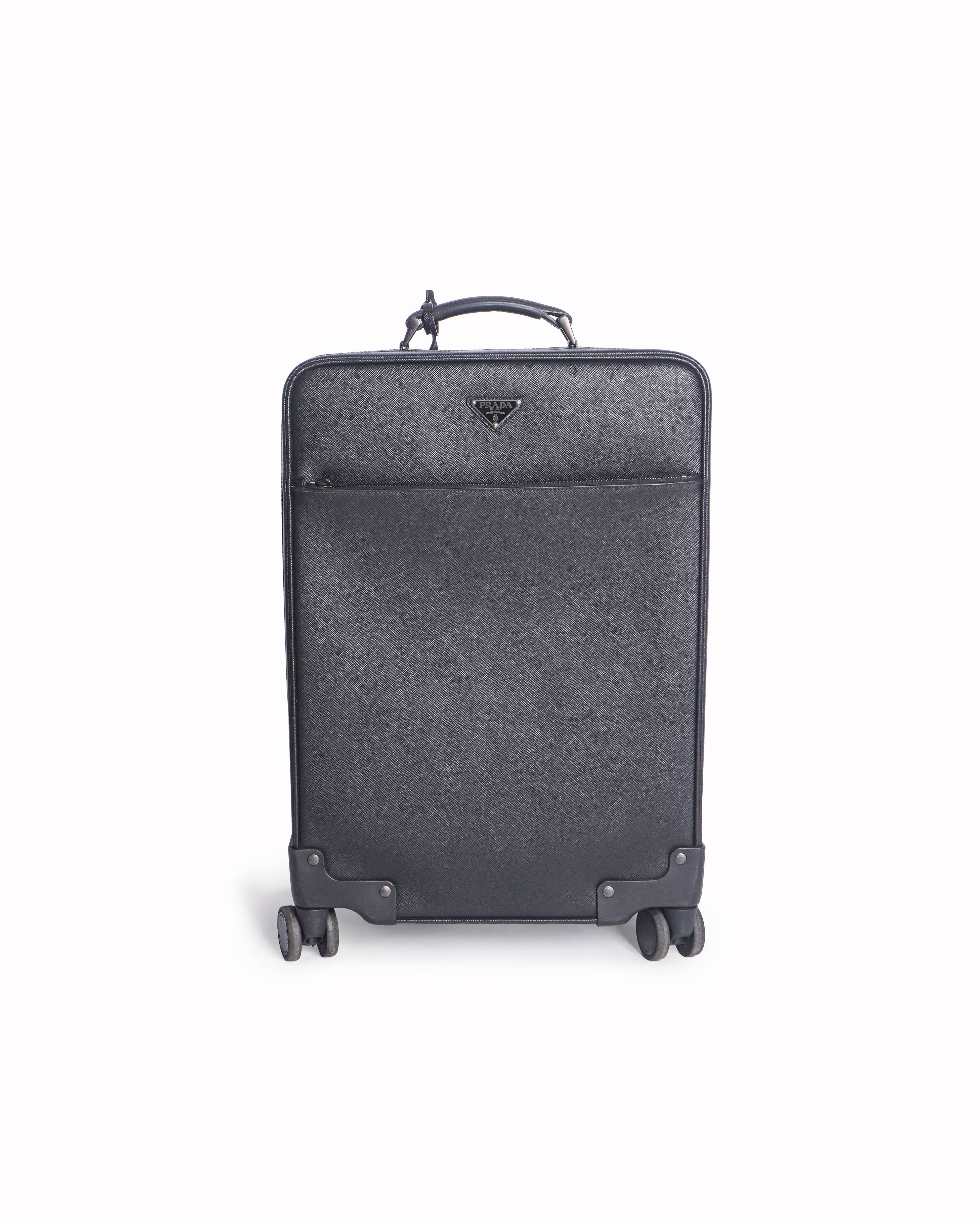 Prada Saffiano Leather Trolley Suitcase