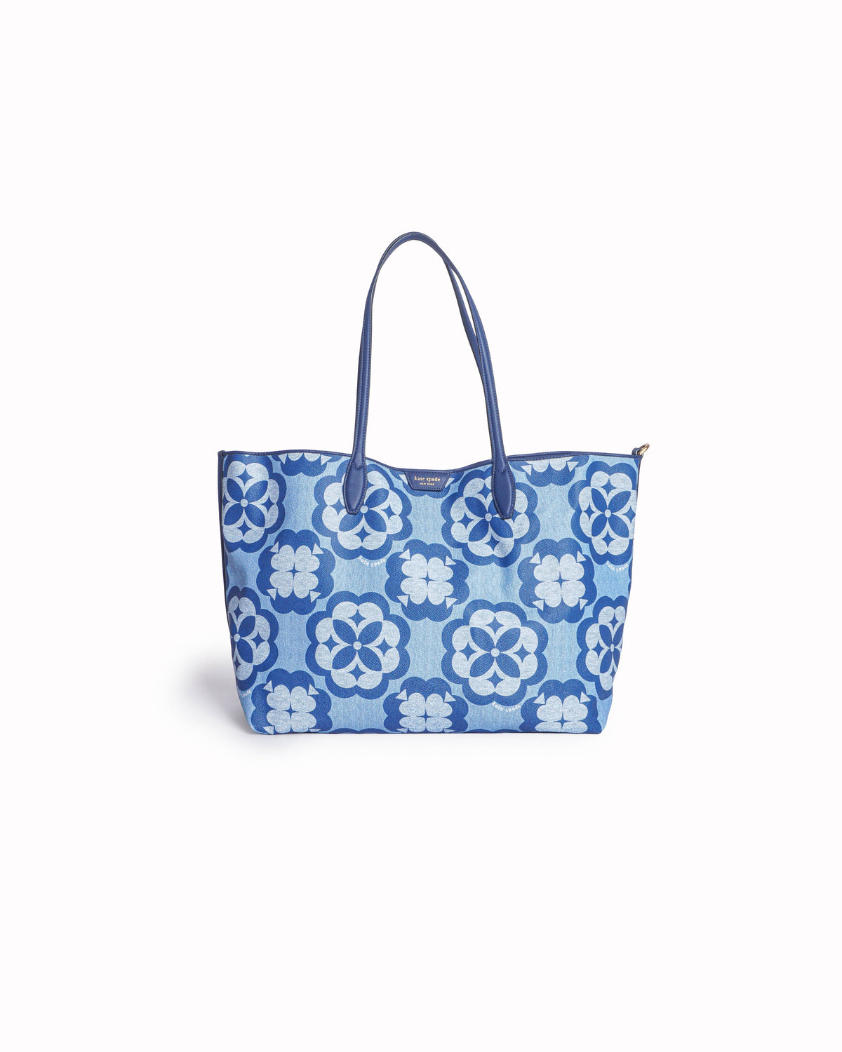 Kate Spade Oversized Spade Flower Monogram Coated Canvas Tote Bag