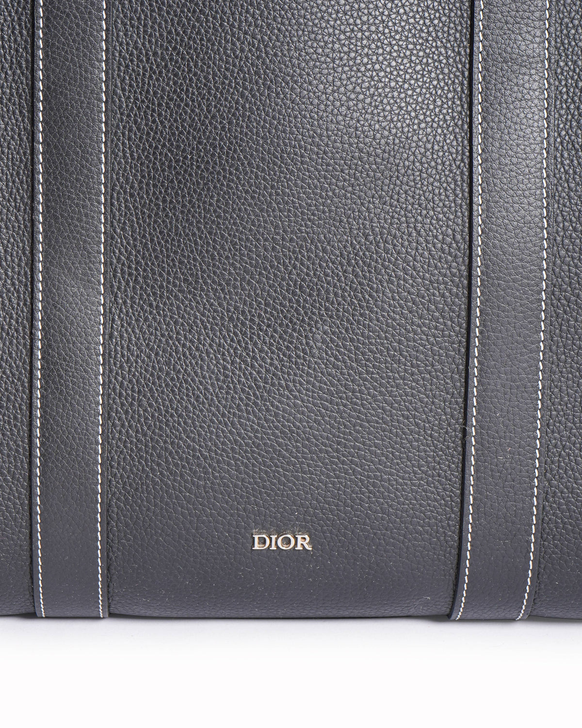 Christian Dior black leather lingot briefcase