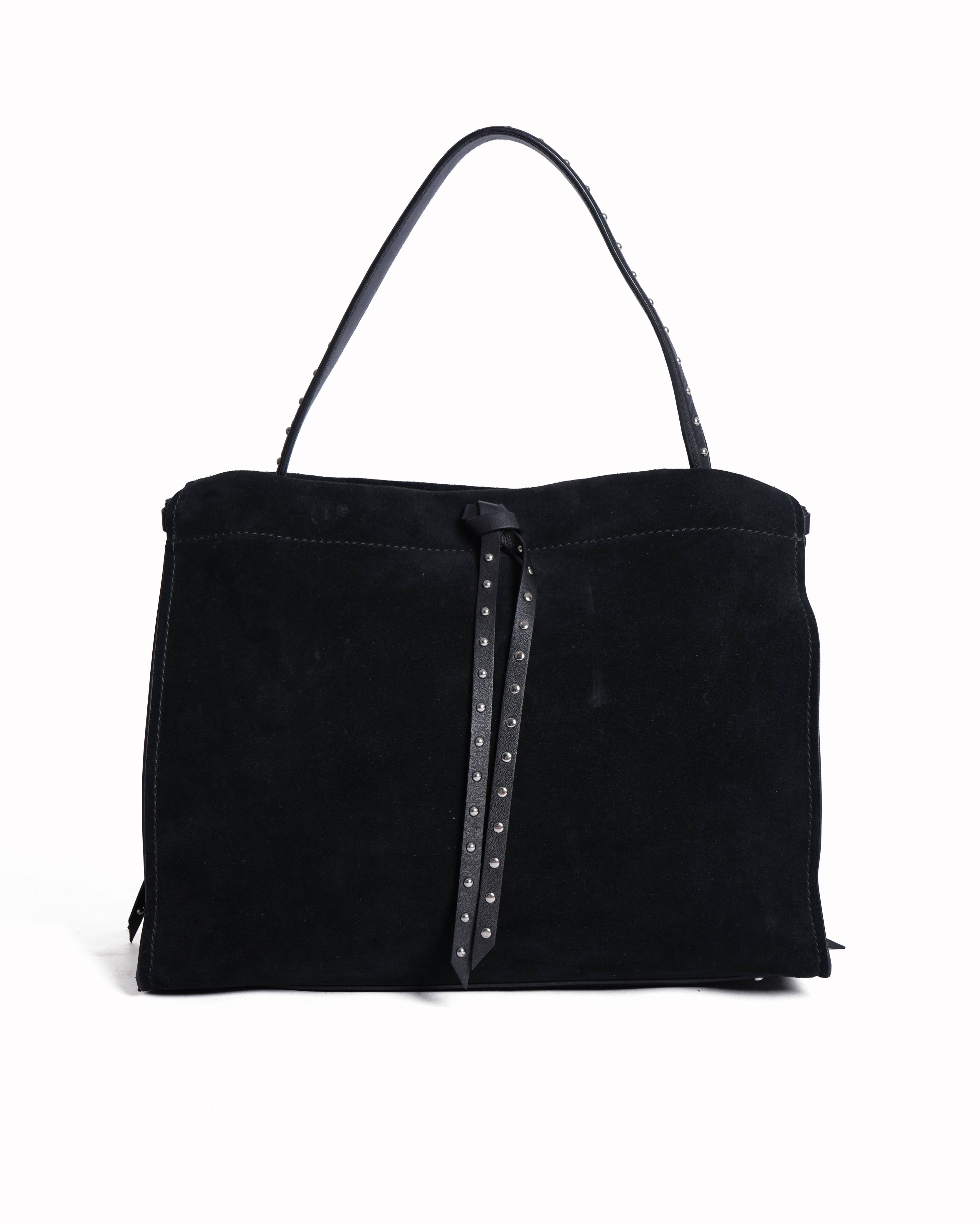 New Hugo boss black suede shoulder bag