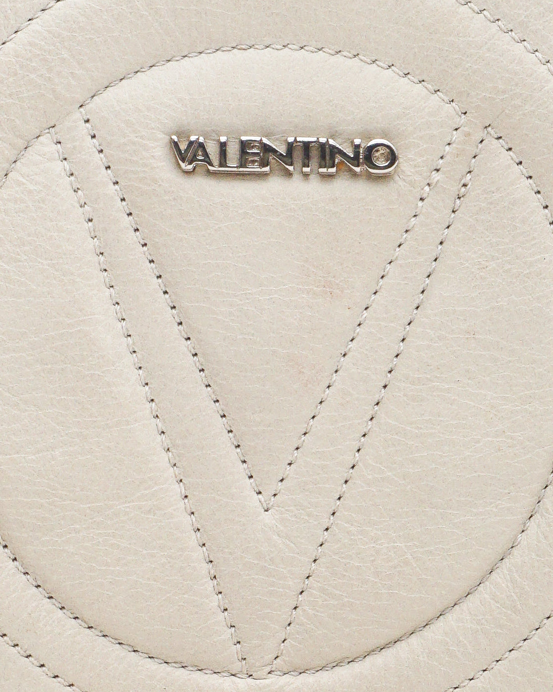 Valentino Leather V-Logo Tassel Clutch Bag