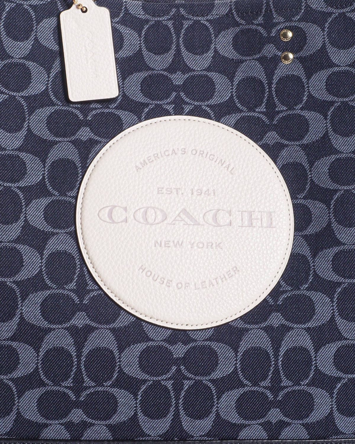 Coach Dempsey 40 Tote In Signature Denim Canvas