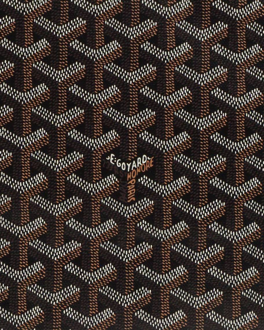 Goyard Artois GM Black Goyardine Canvas Tote Bag