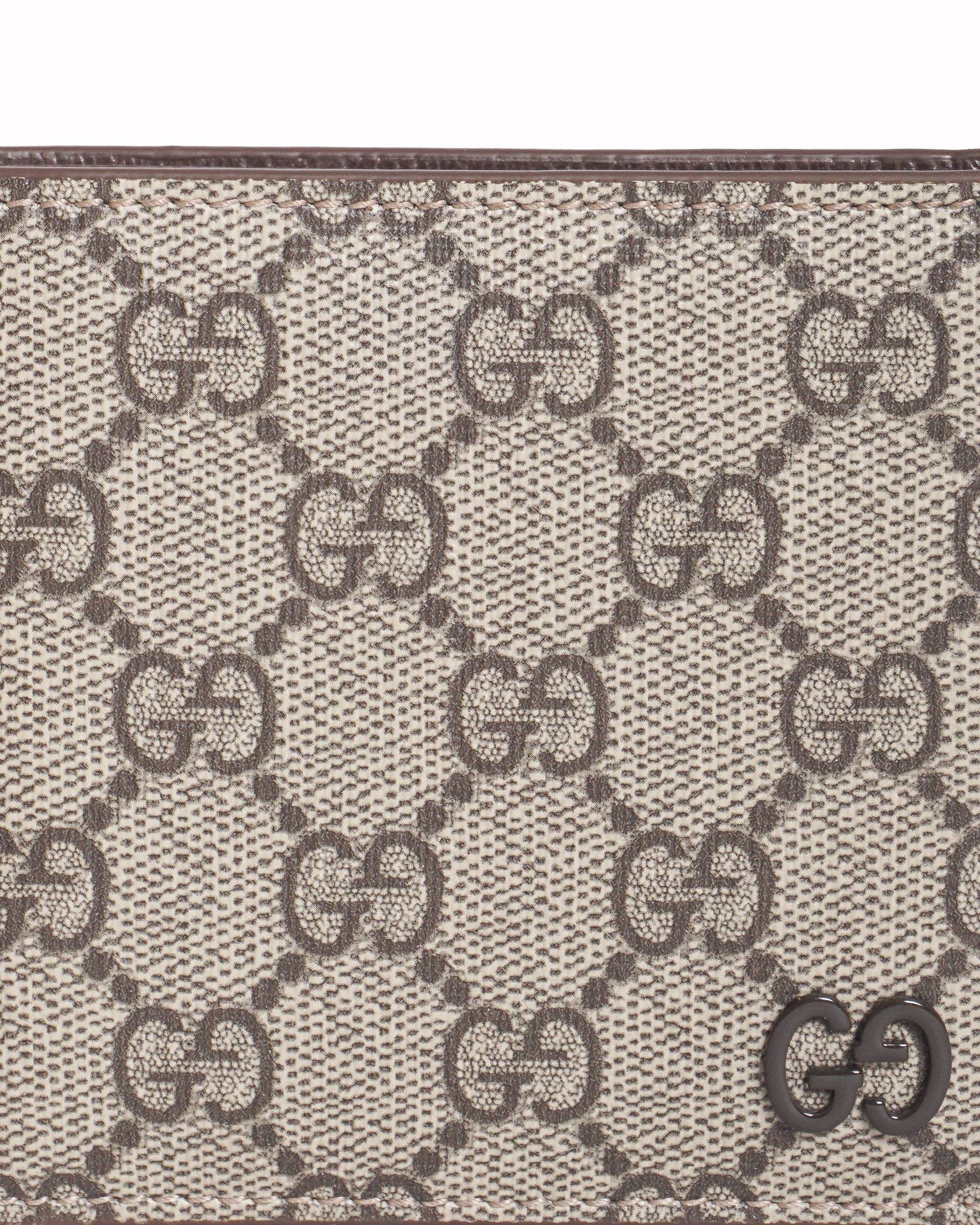 Gucci GG Supreme Canvas Bi-Fold Men's Wallet