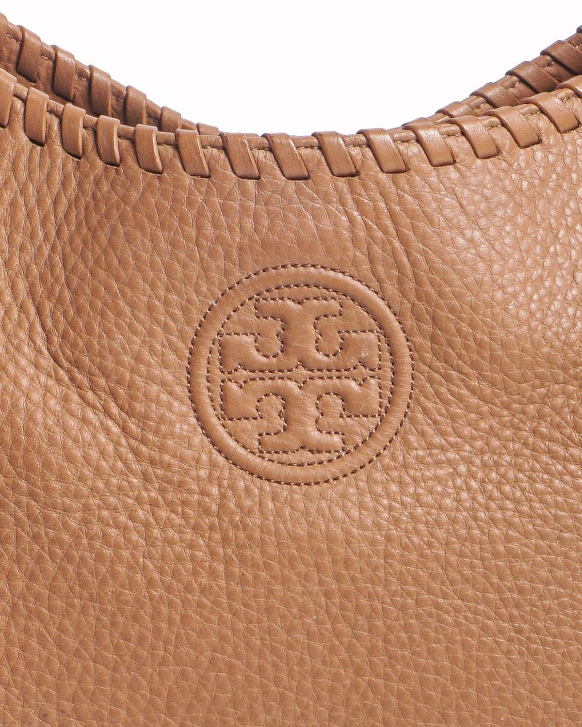Tory Burch Marion Tan Leather Hobo Bag