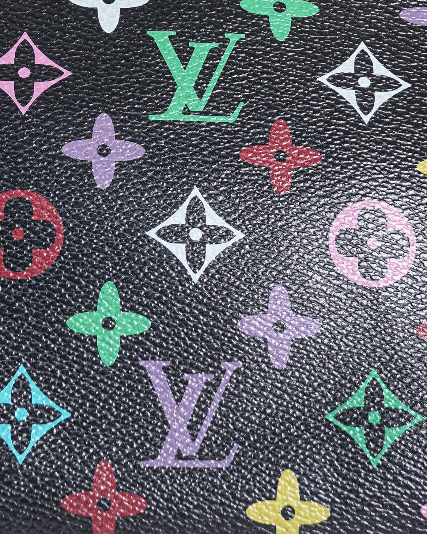 Louis Vuitton x Takashi Murakami Black Monogram Multicolore Alma PM