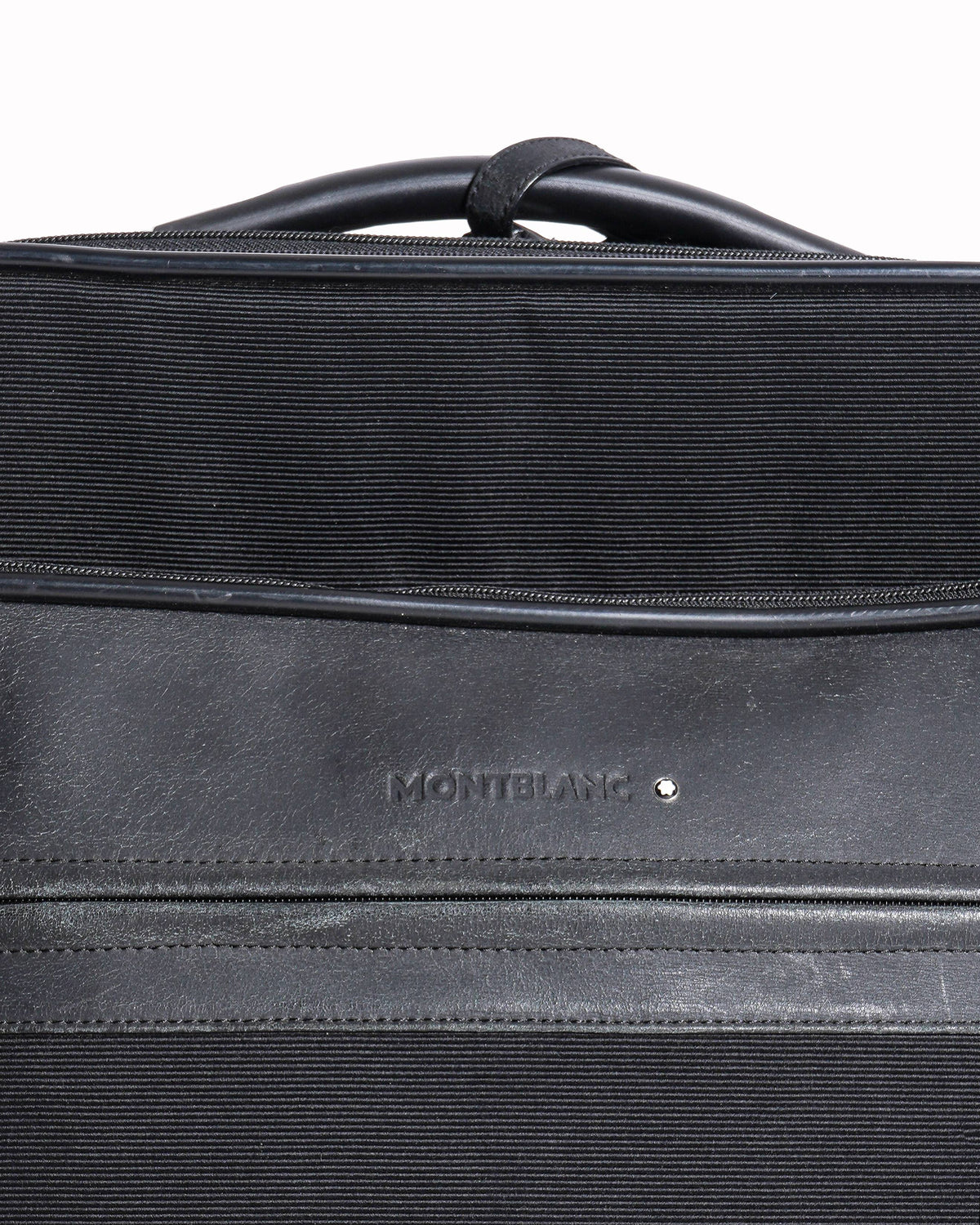 Montblanc Black Fabric/Leather Night Flight Trolley