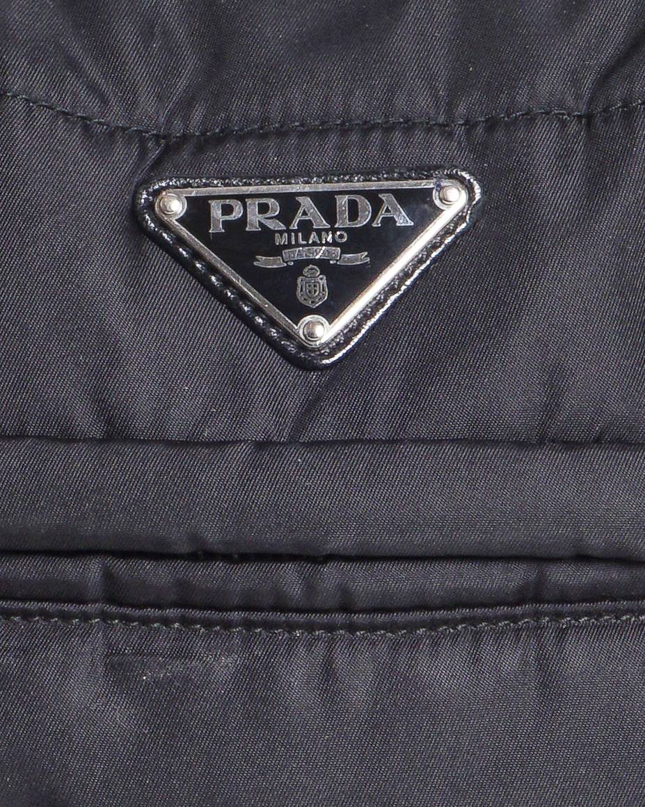 Prada Tessuto Bomber Black Nylon & Leather Tote Bag