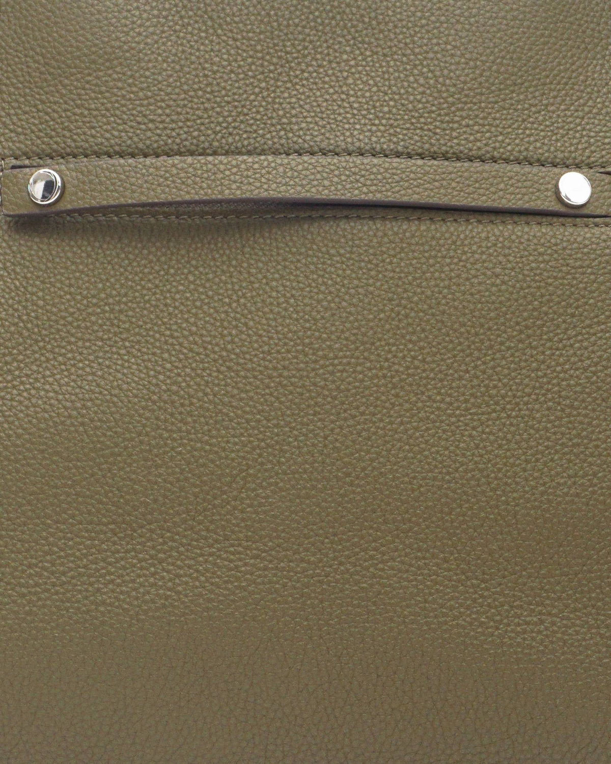 Tory Burch Olive Green Pebbled Leather Mercer Tote Bag