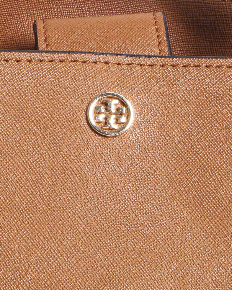 Tory Burch Small Perry Tan Leather Tote Bag