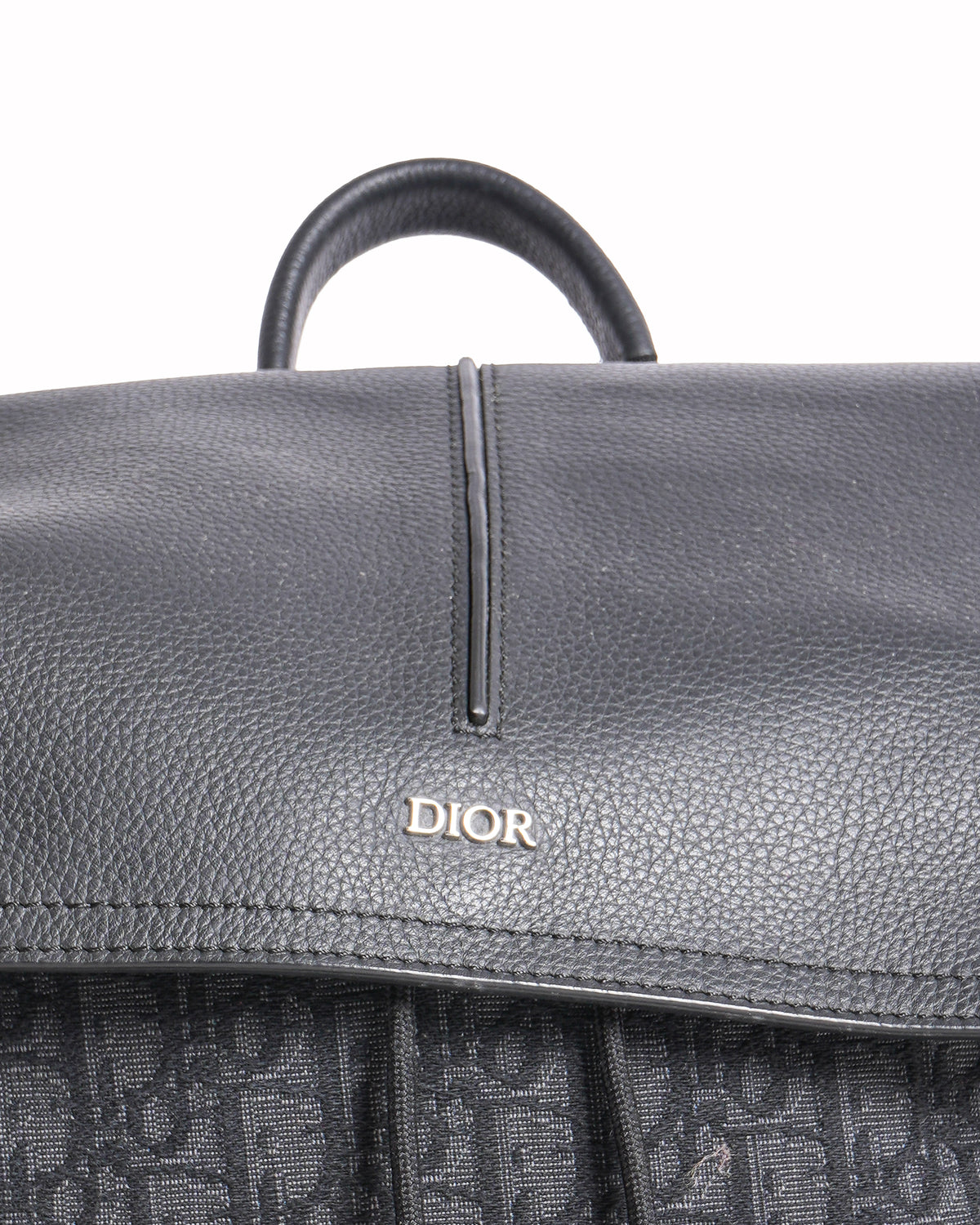 Christian Dior Saddle Backpack With Flap