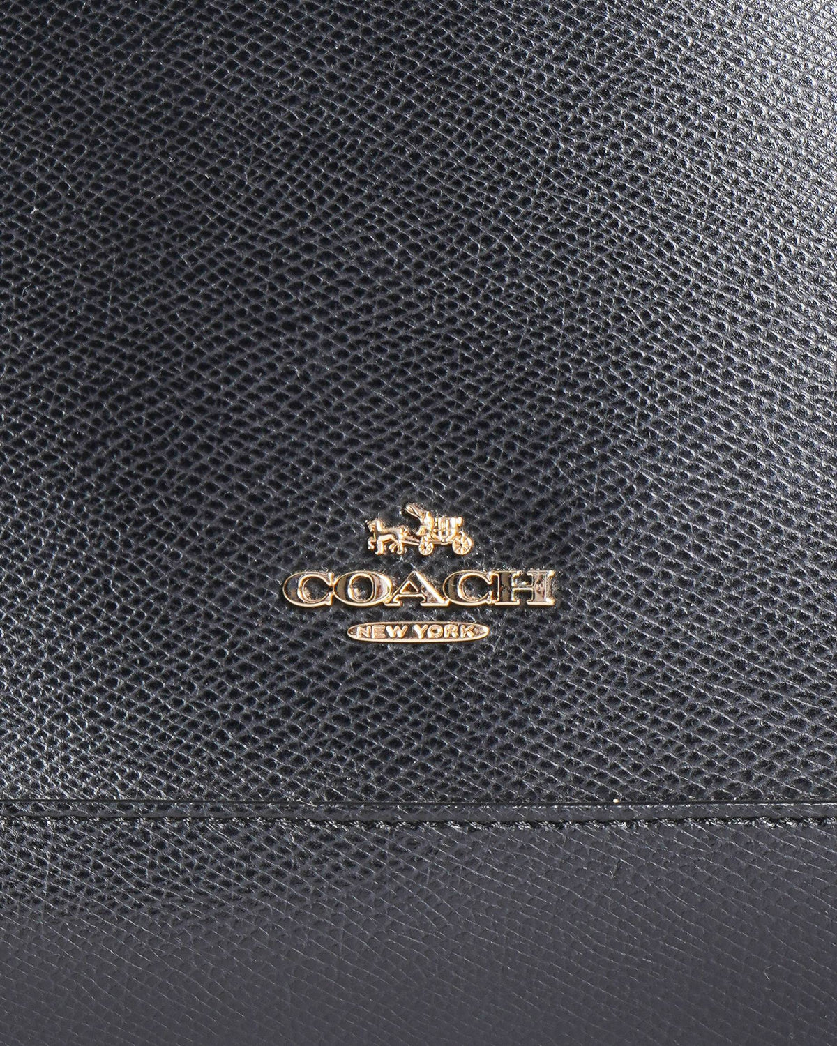 Coach Black Crossgrain Leather Sierra Satchel Bag