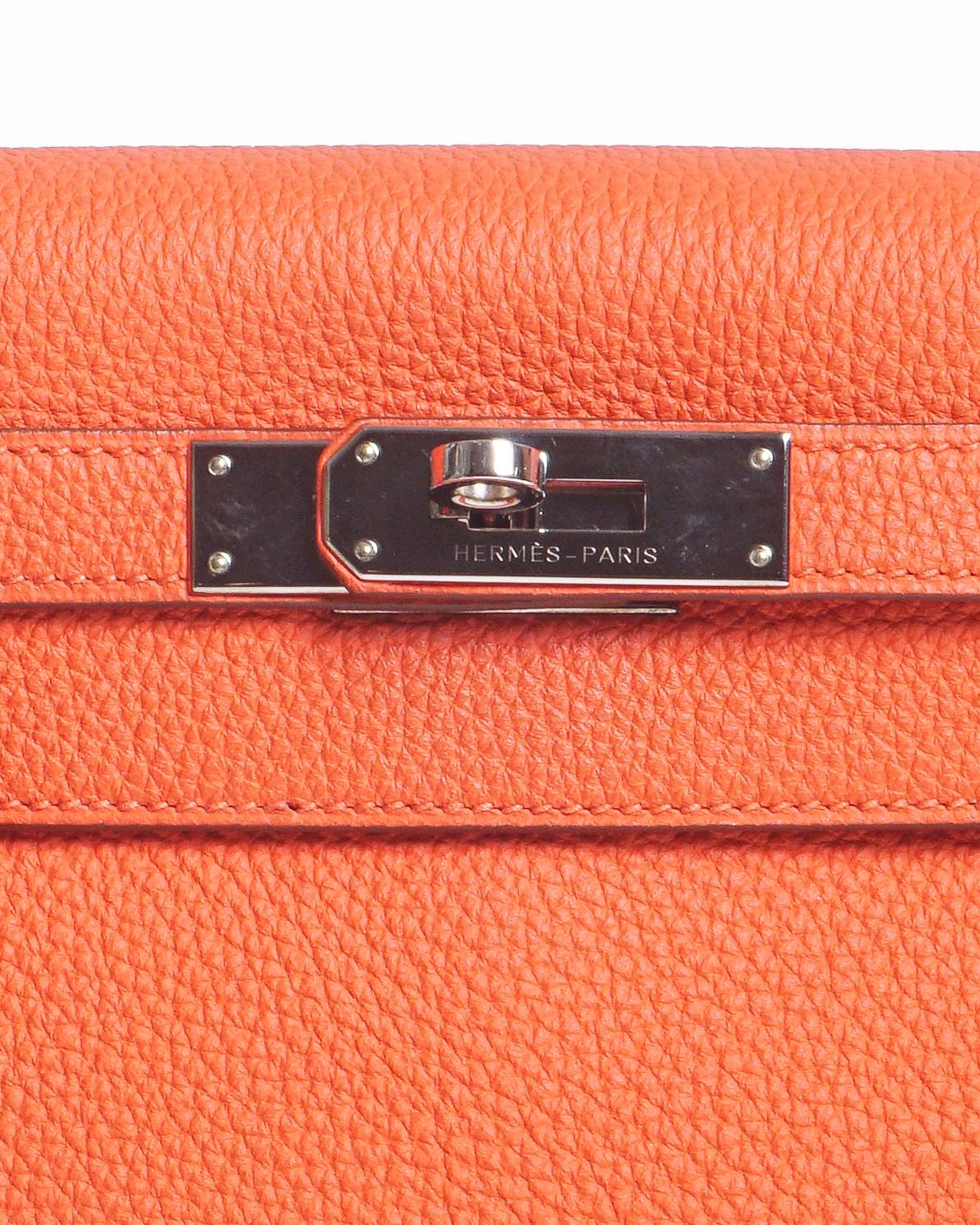 Hermès Kelly 25 Retourne Togo Leather with Palladium Hardware