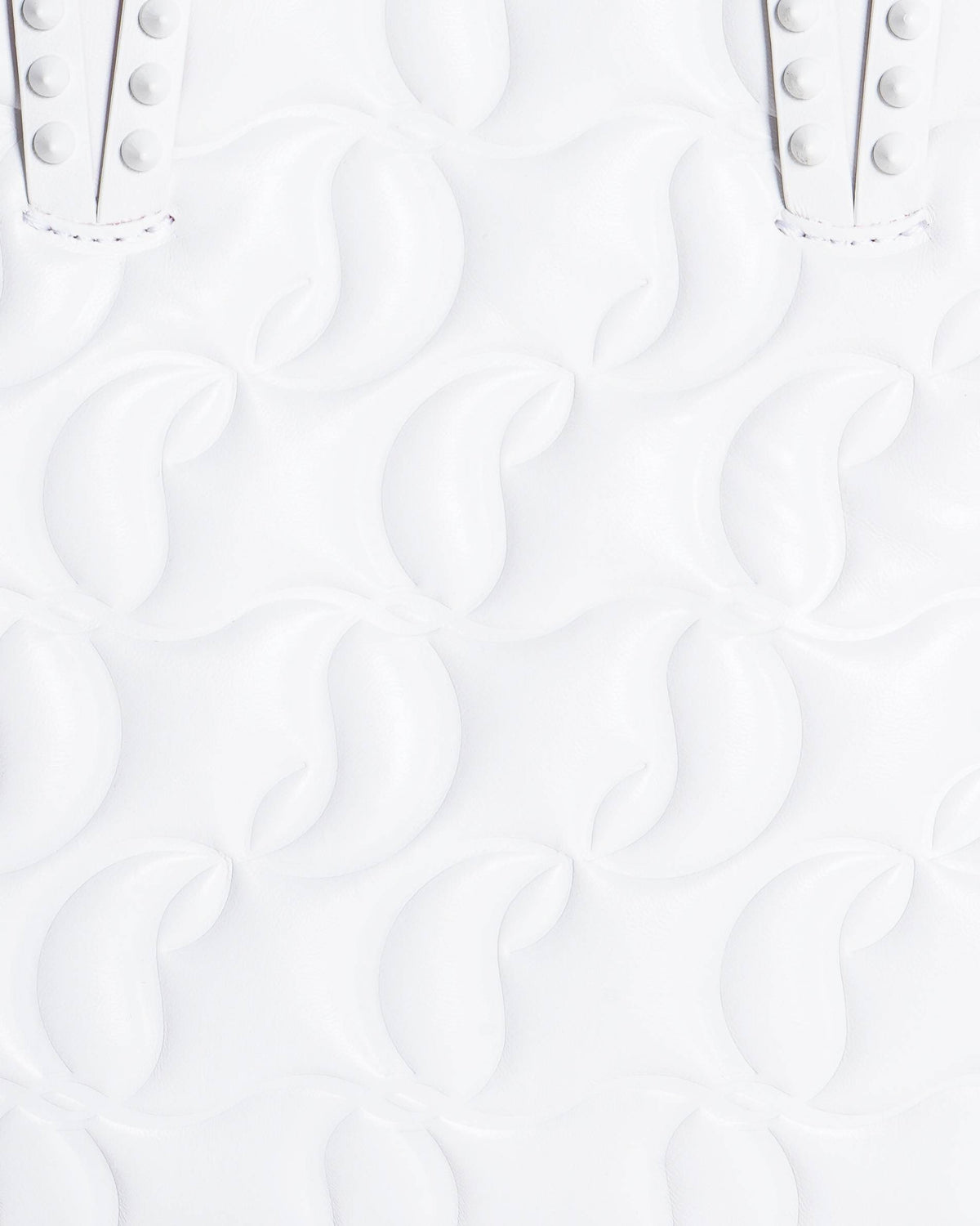 Christian Louboutin Cabata Nappa Embossed Tote in White