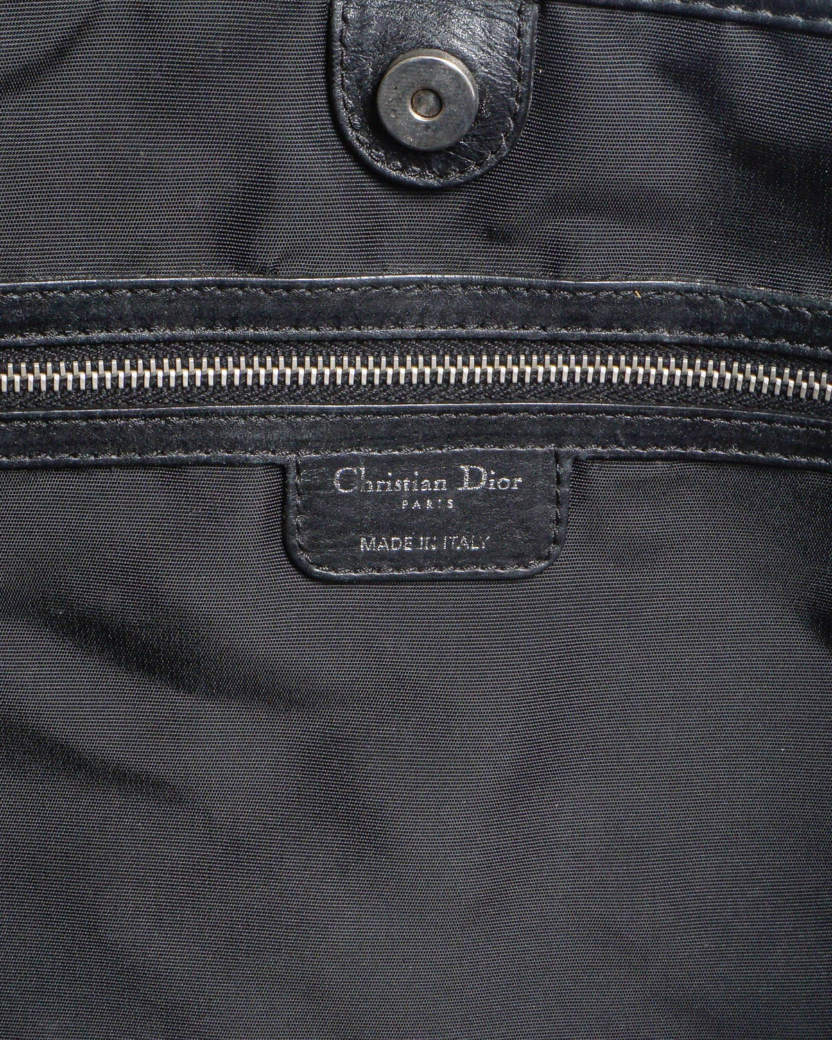 Christian Dior Black Cannage Quilted Panarea Tote