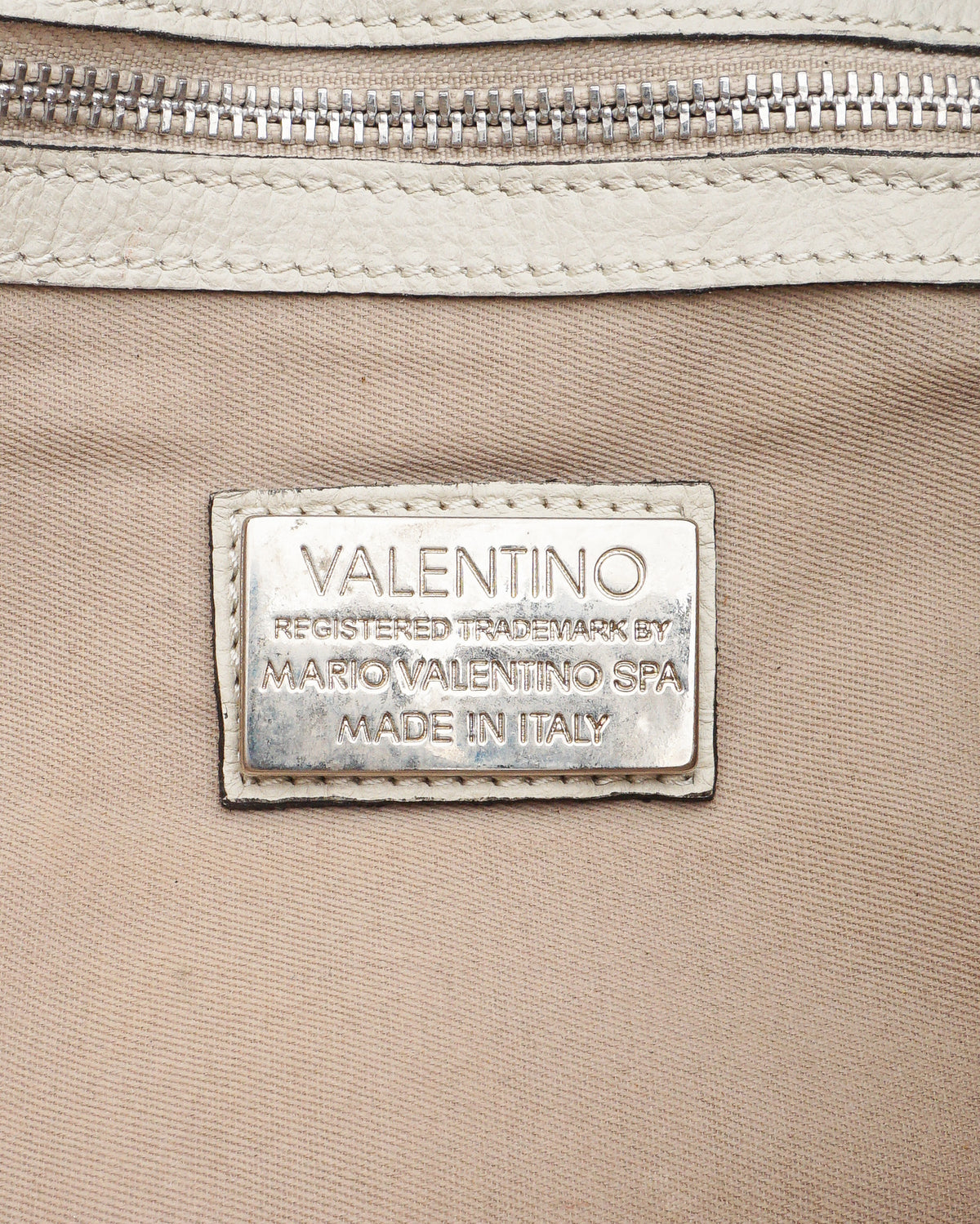 Valentino Leather V-Logo Tassel Clutch Bag