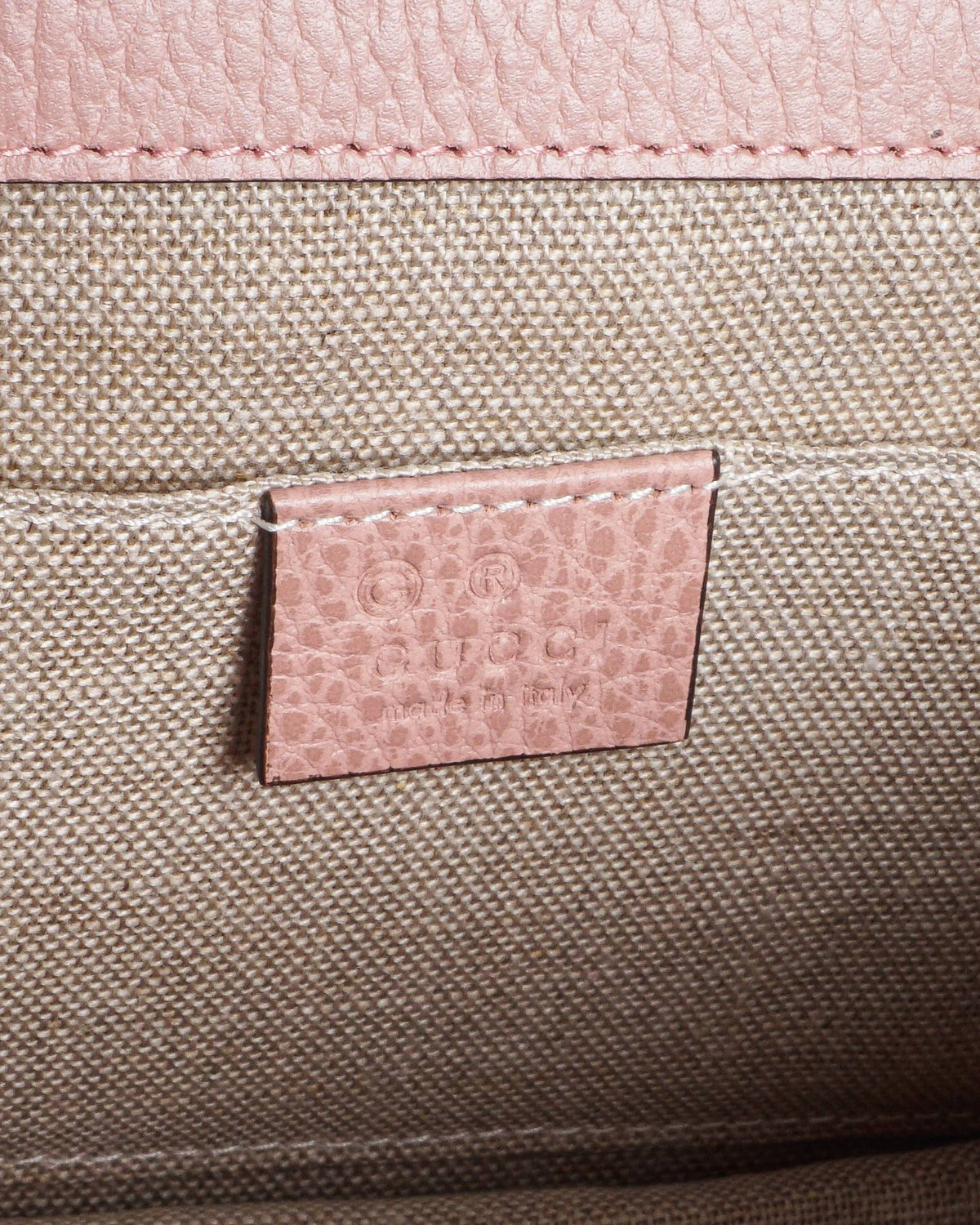 Gucci Rose Pink Dollar Calfskin Small Interlocking G Crossbody Bag