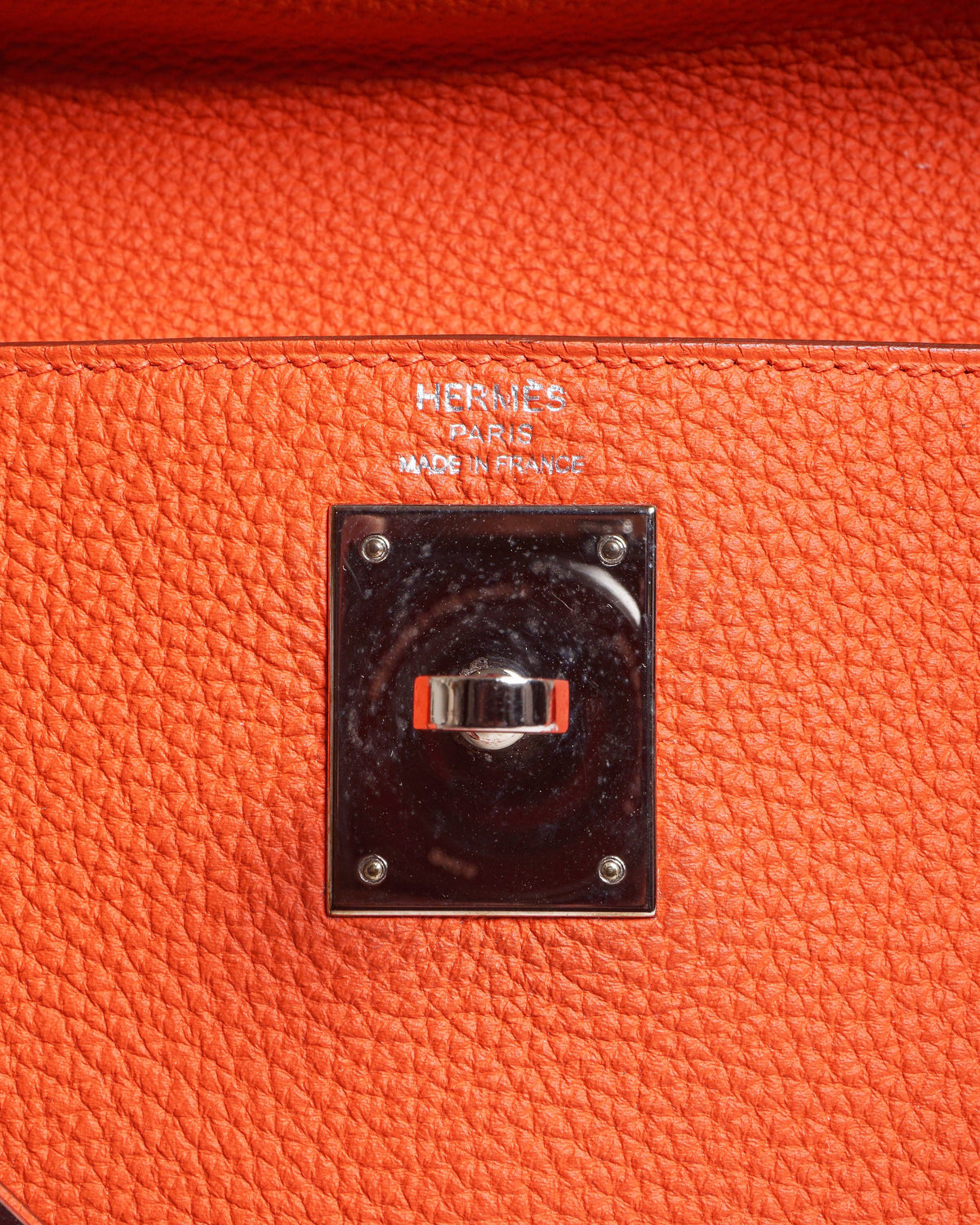 Hermès Kelly 25 Retourne Togo Leather with Palladium Hardware