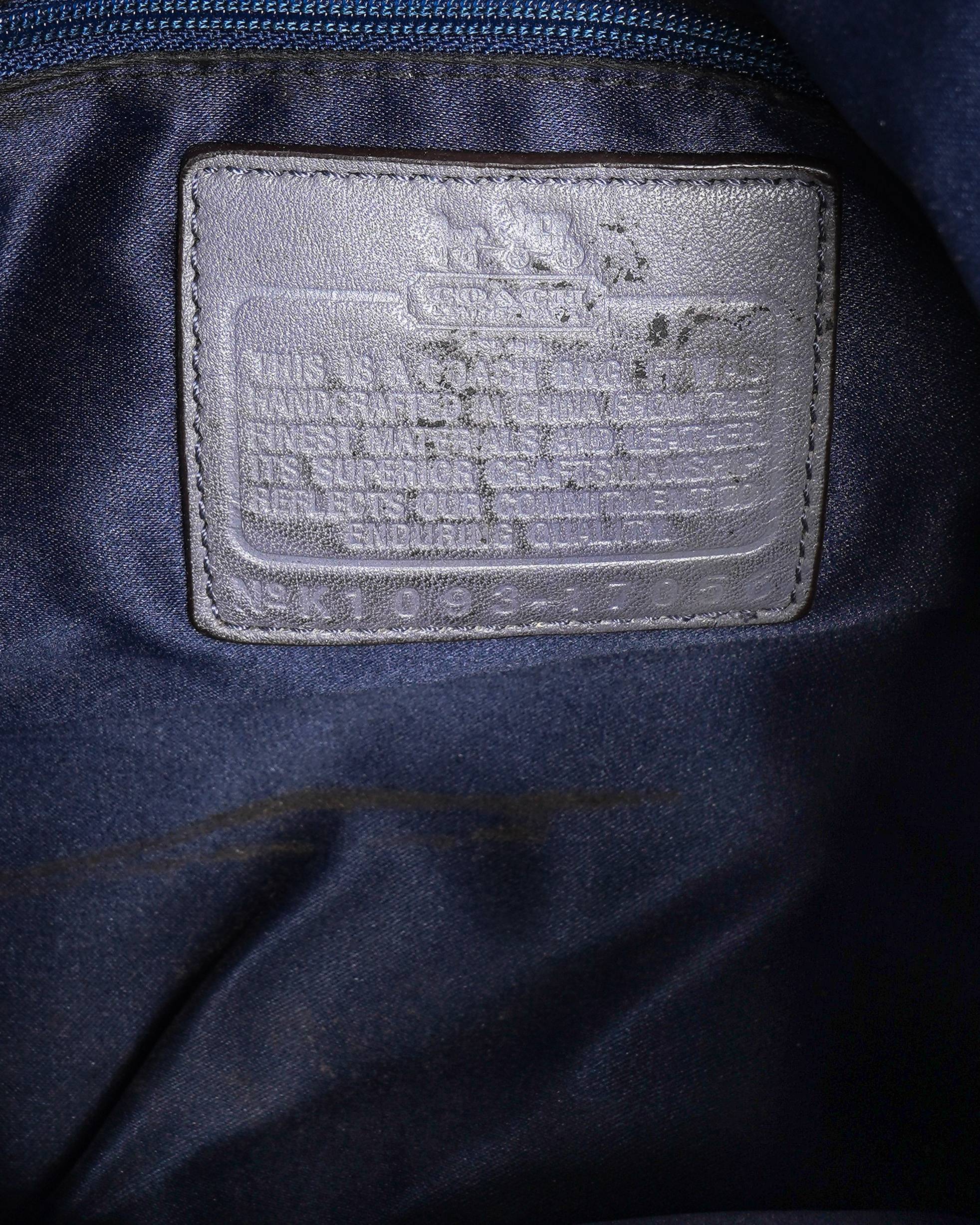 Coach grey monogram shoulder bag