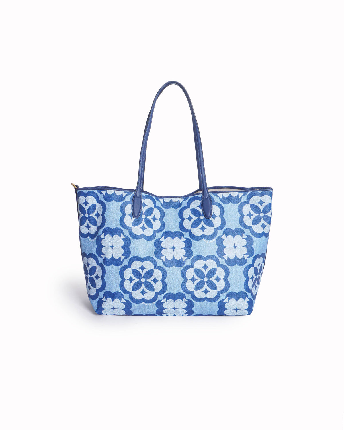 Kate Spade Oversized Spade Flower Monogram Coated Canvas Tote Bag