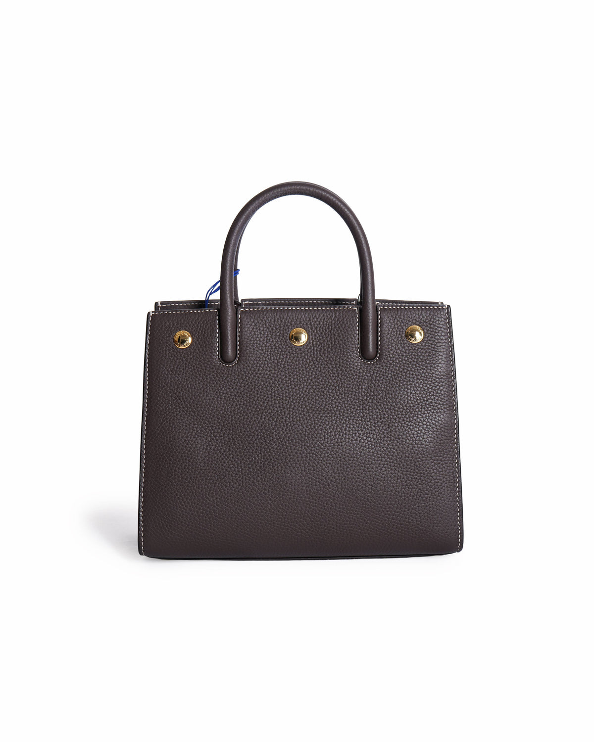 Burberry Title Baby Tote Grainy Brown Leather