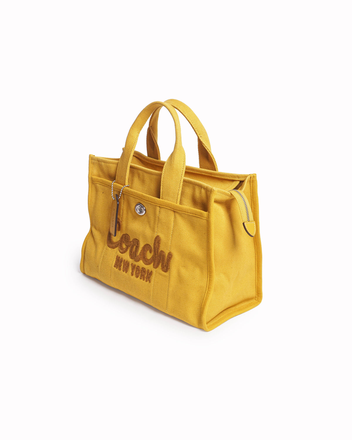 Coach Yellow Canvas Cargo Tote Bag