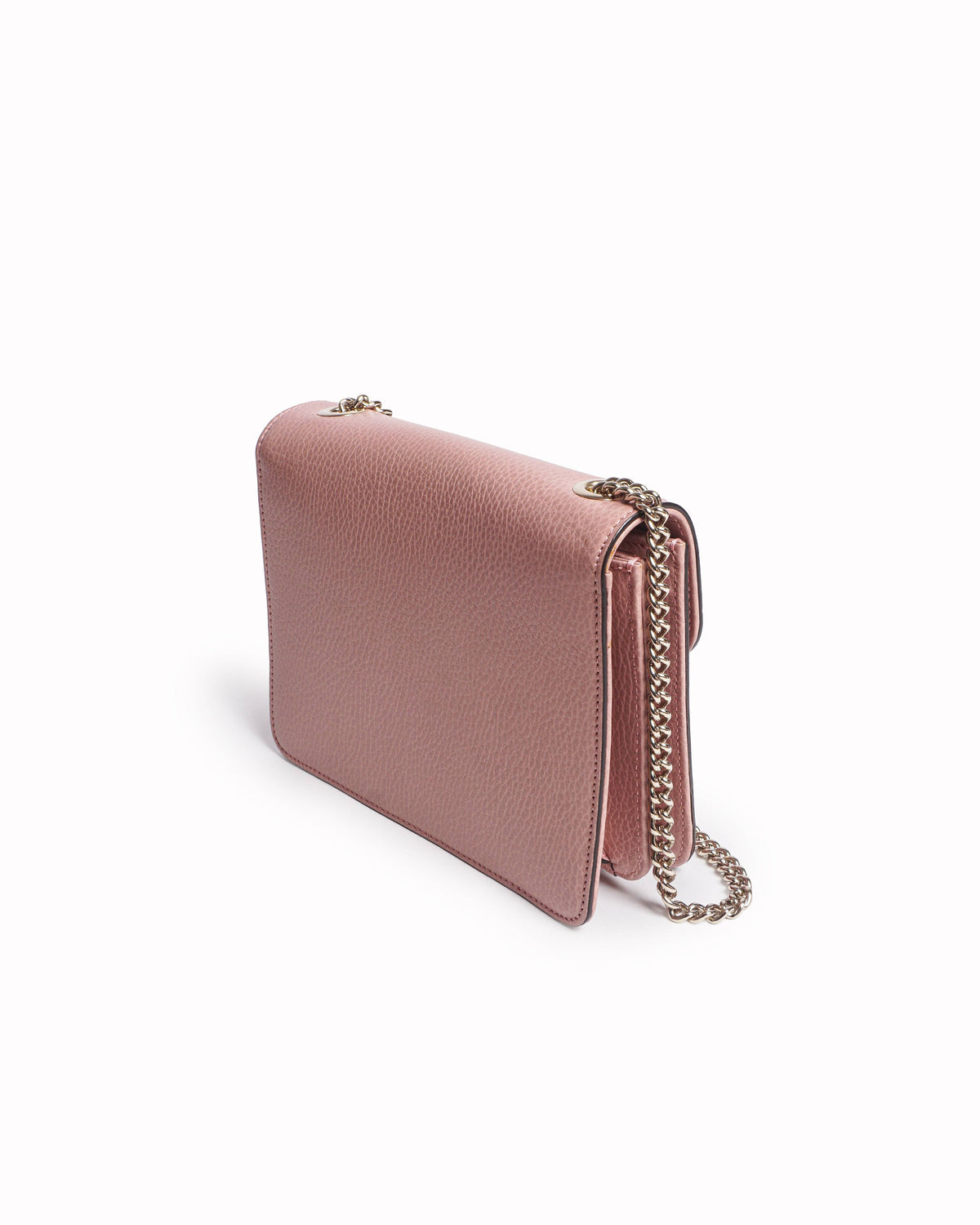 Gucci Rose Pink Dollar Calfskin Small Interlocking G Crossbody Bag