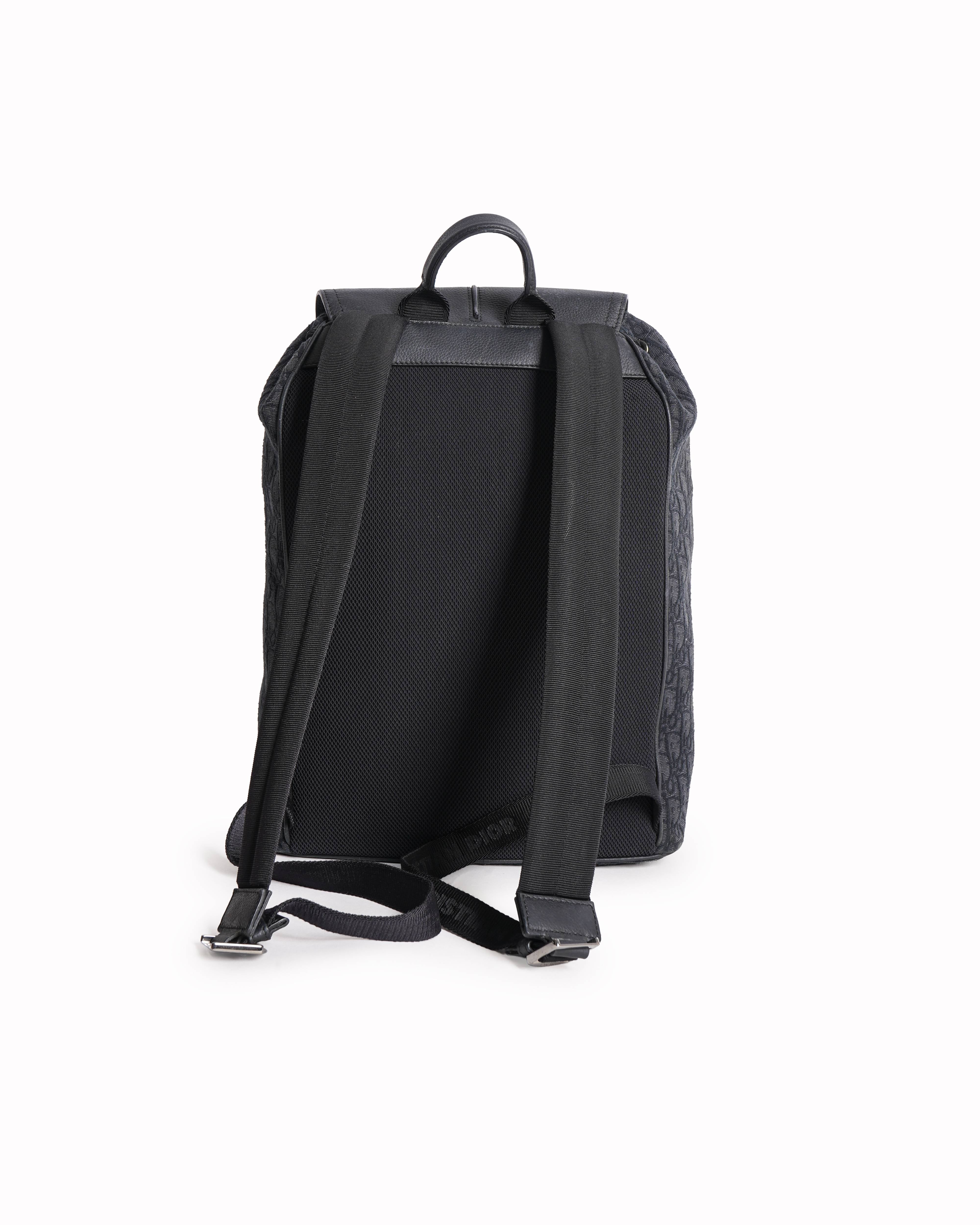 Christian Dior Saddle Backpack With Flap