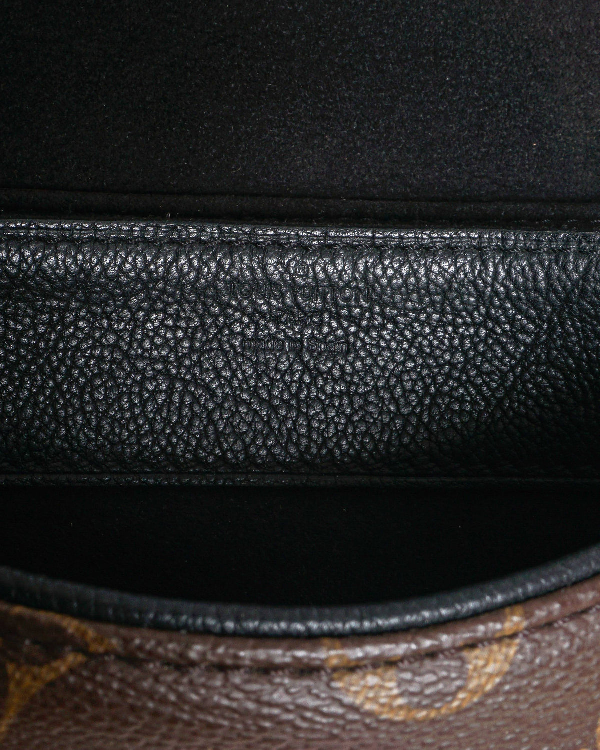 Louis Vuitton Monogram & Black Leather Pallas Chain Bag
